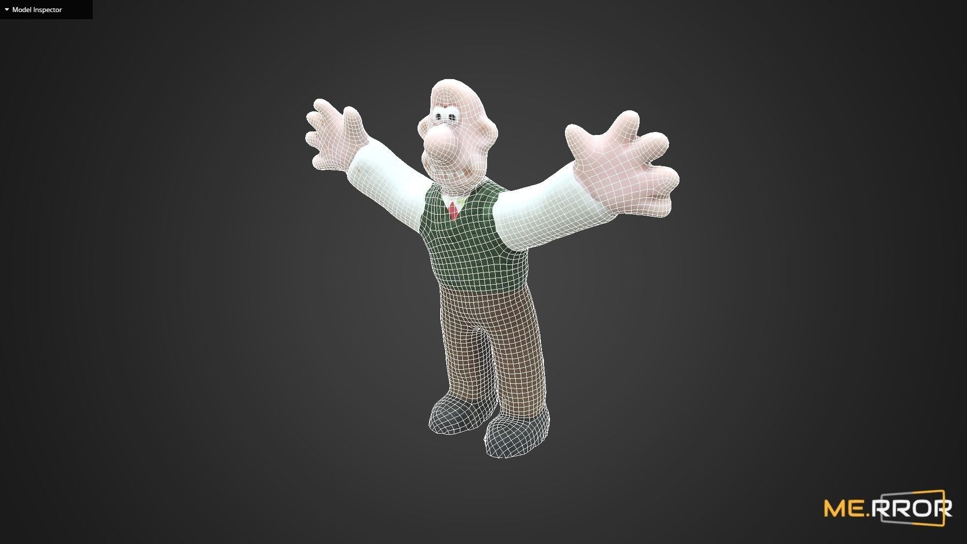Game Ready Wallce Figure 2 Low-poly 3D model_6