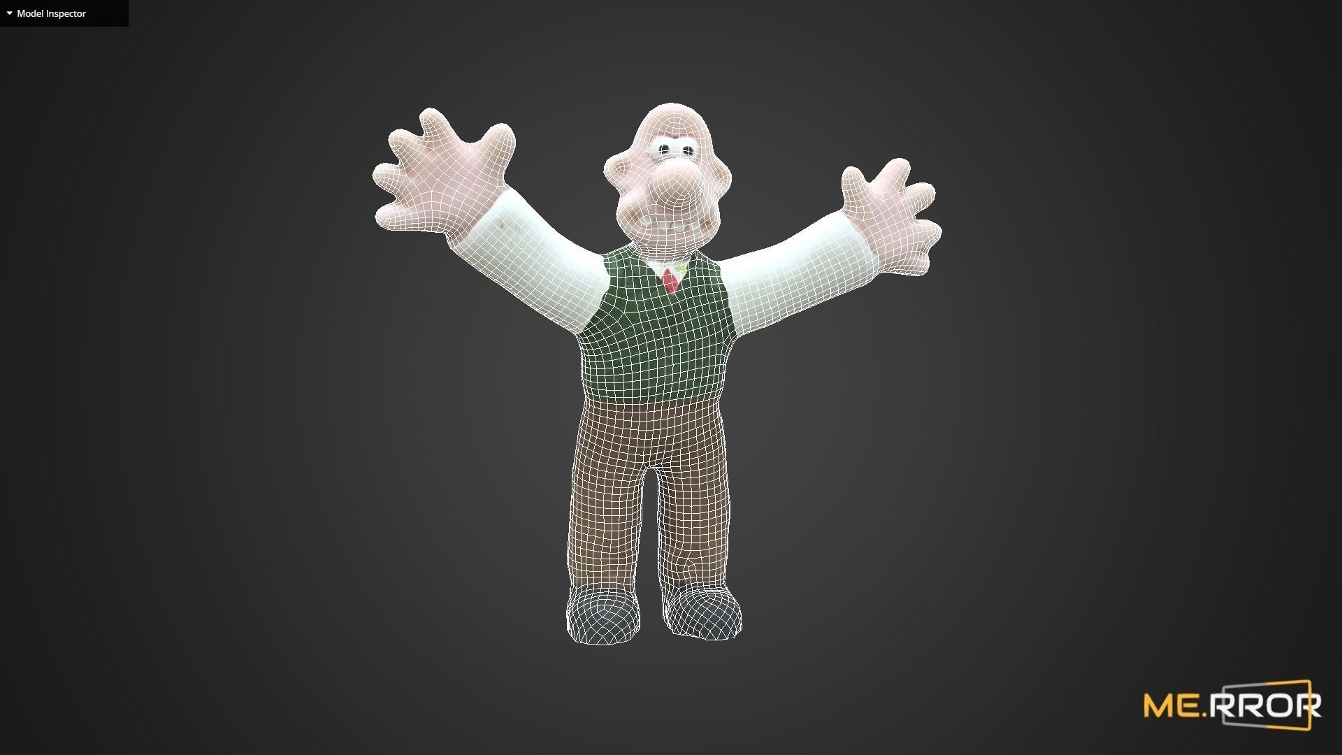 Game Ready Wallce Figure 2 Low-poly 3D model_7