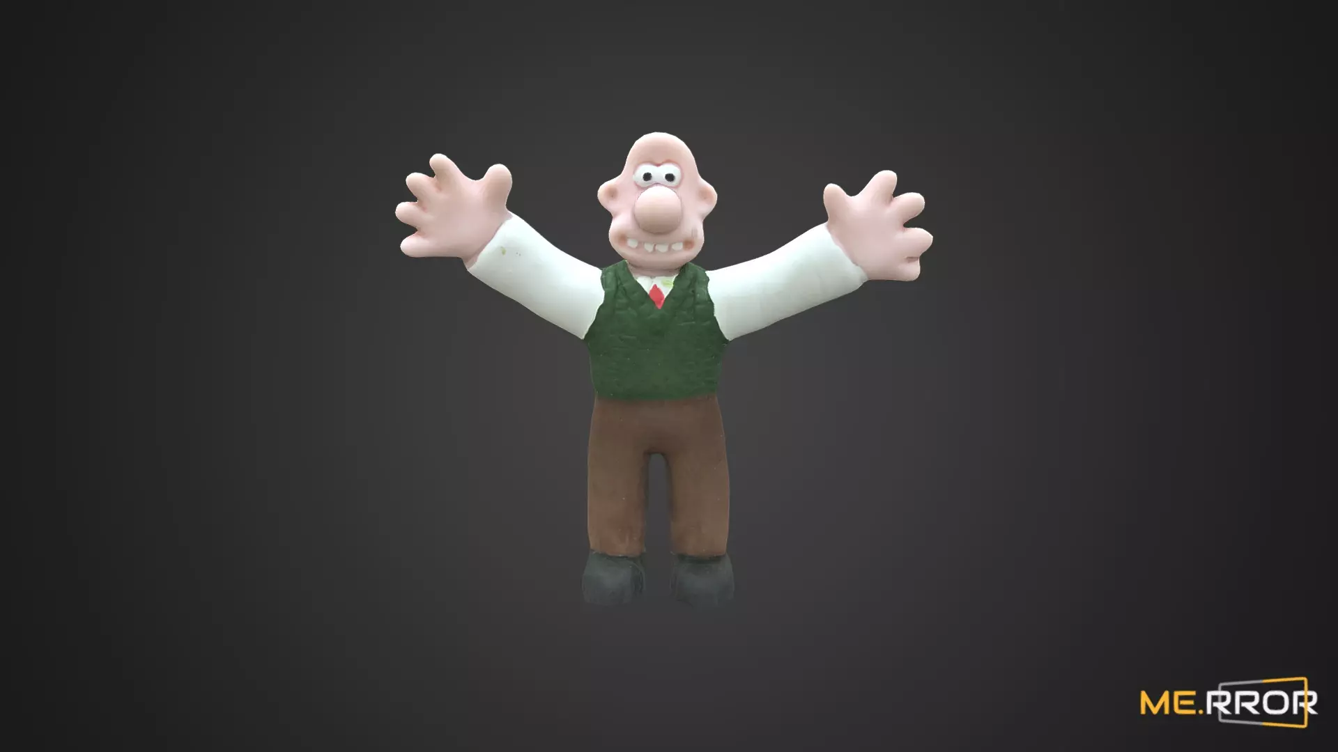 Game Ready Wallce Figure 2 Low-poly 3D model_0
