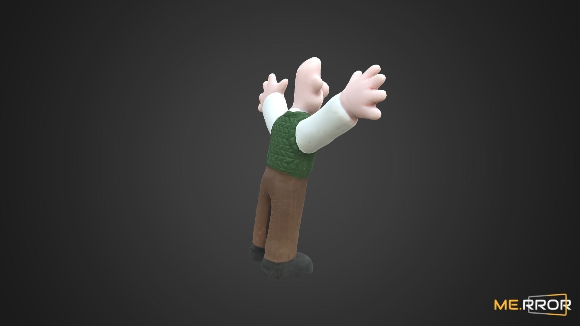Game Ready Wallce Figure 2 Low-poly 3D model_4