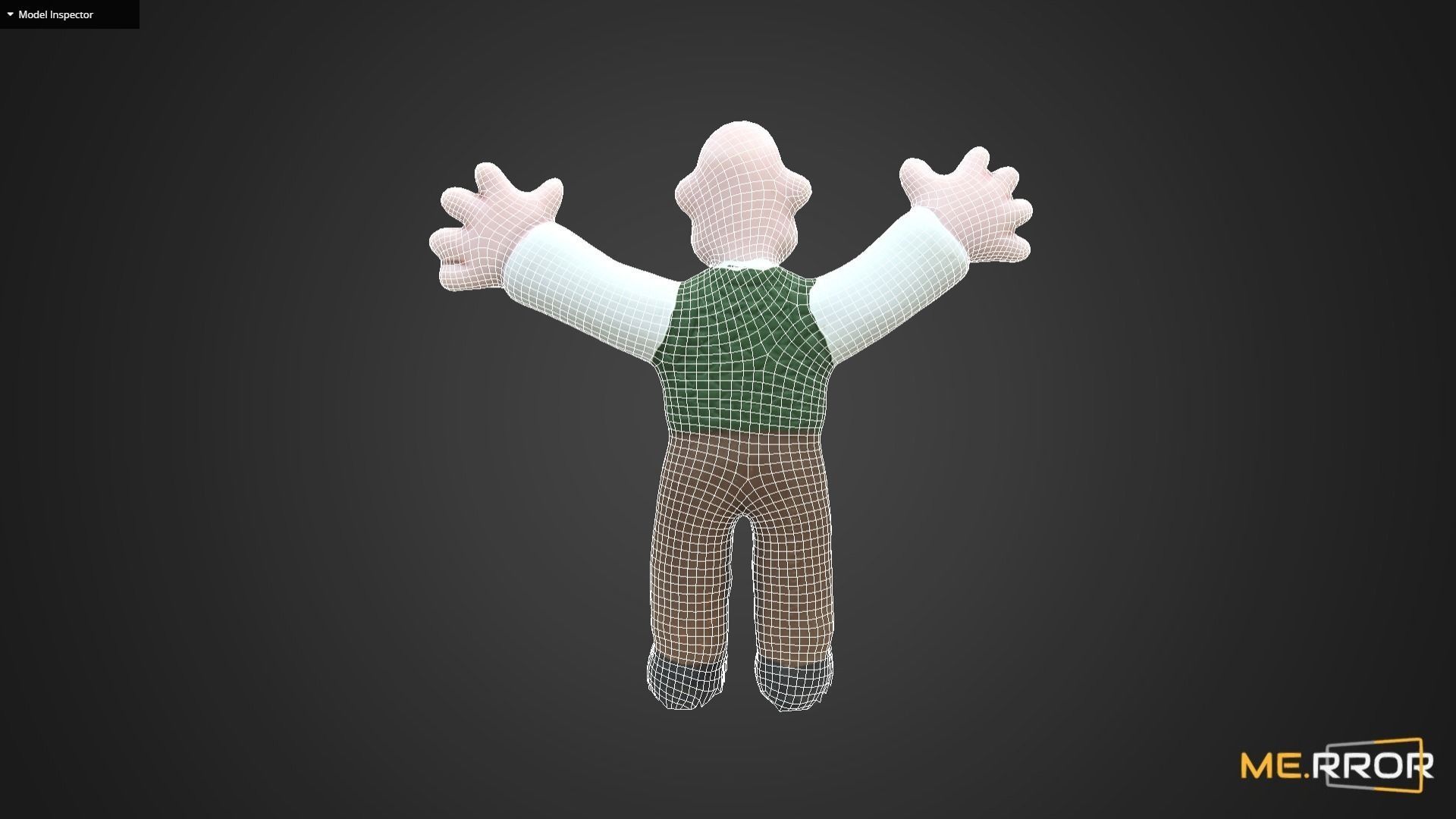 Game Ready Wallce Figure 2 Low-poly 3D model_9