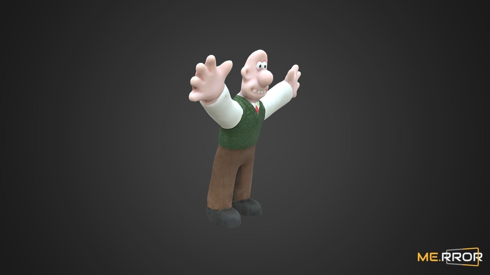 Game Ready Wallce Figure 2 Low-poly 3D model_5