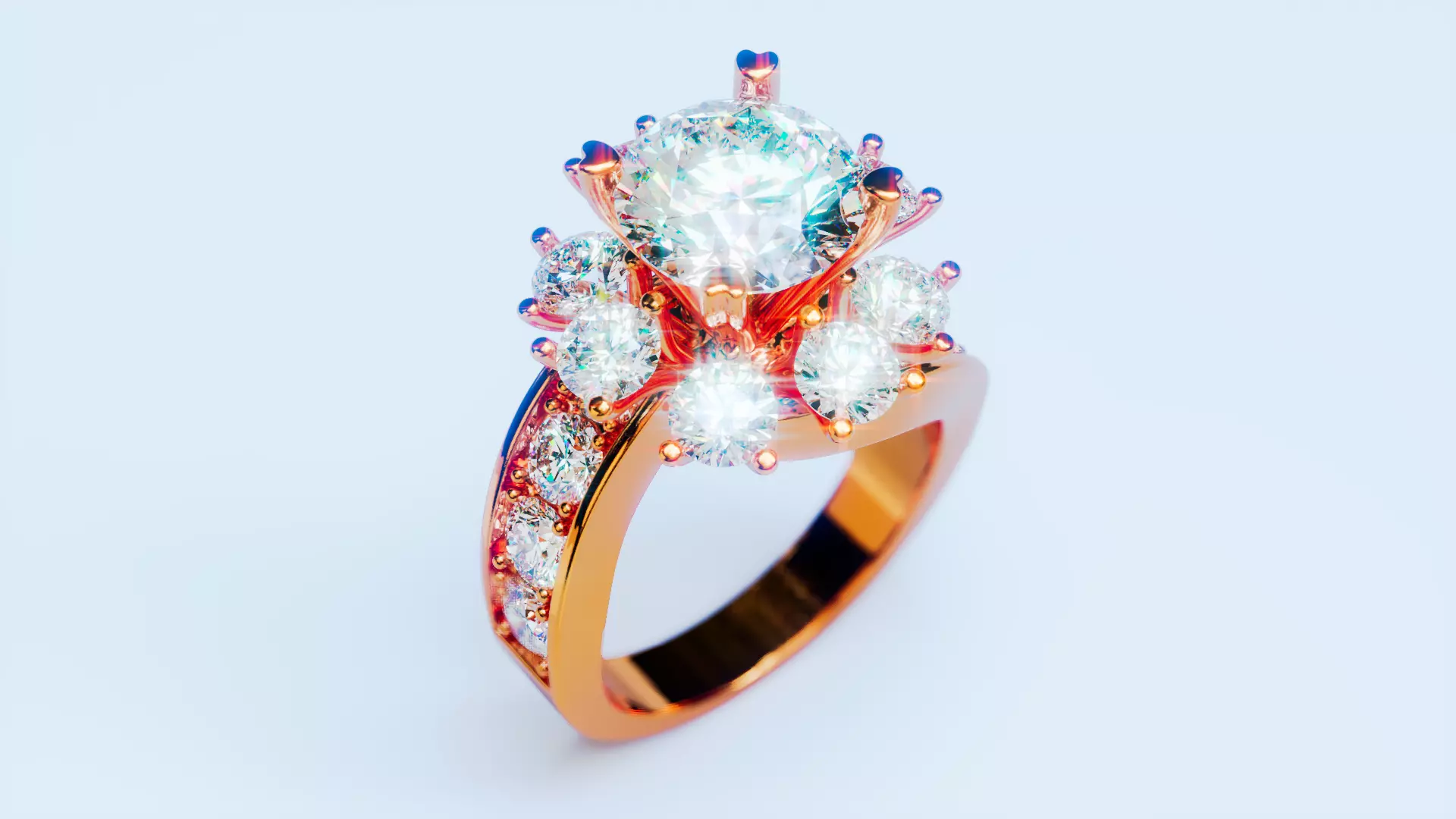 Free Halo Bypass Shank Ring Free 3D print model_0