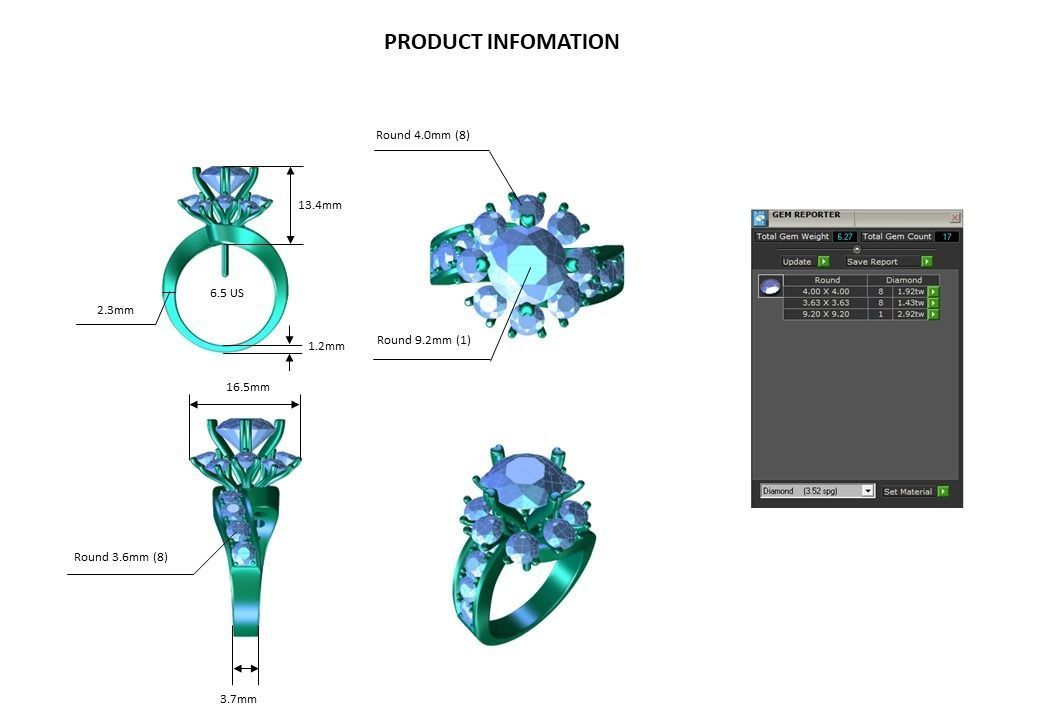 Free Halo Bypass Shank Ring Free 3D print model_2