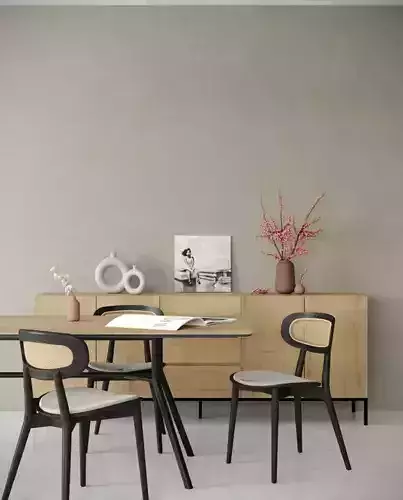 Dining set 01 3D model