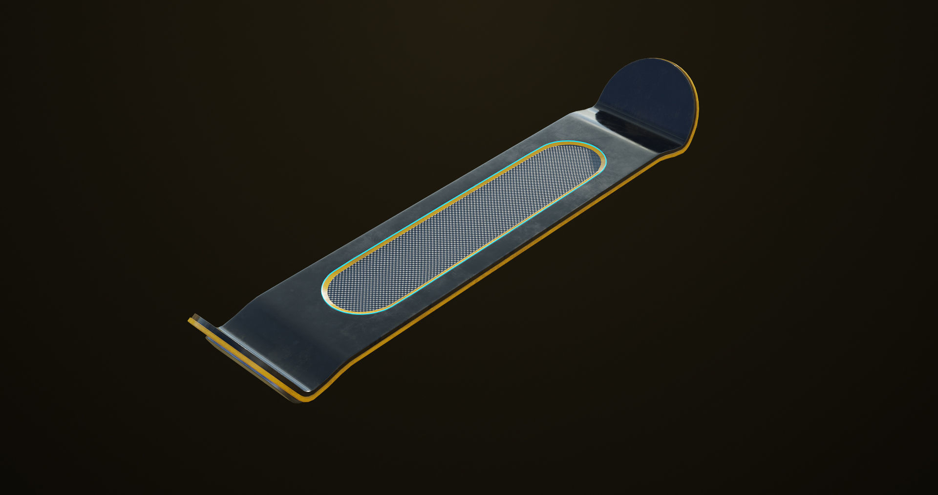 Sic-Fi Emissive Hoverboard 5 All PBR Unity UE Textures Included Low-poly 3D model_1