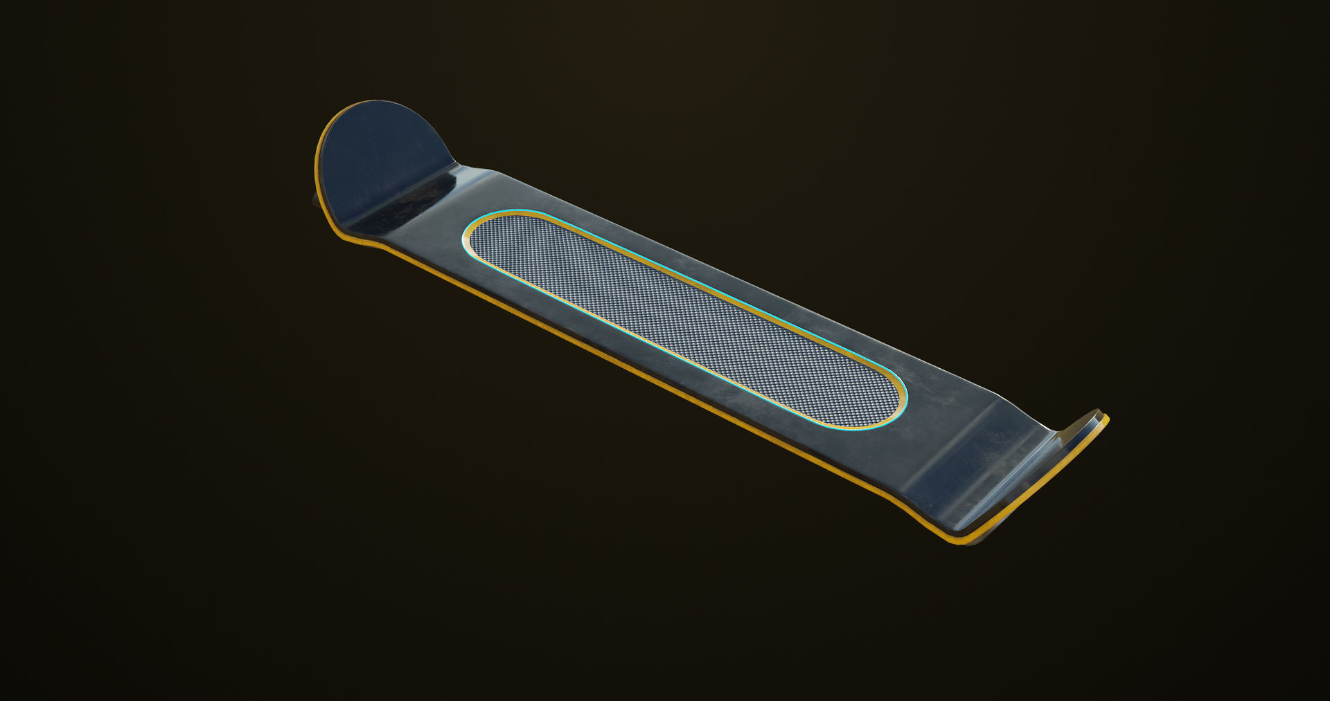 Sic-Fi Emissive Hoverboard 5 All PBR Unity UE Textures Included Low-poly 3D model_3
