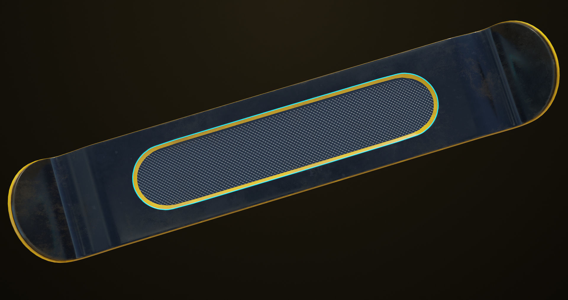 Sic-Fi Emissive Hoverboard 5 All PBR Unity UE Textures Included Low-poly 3D model_9