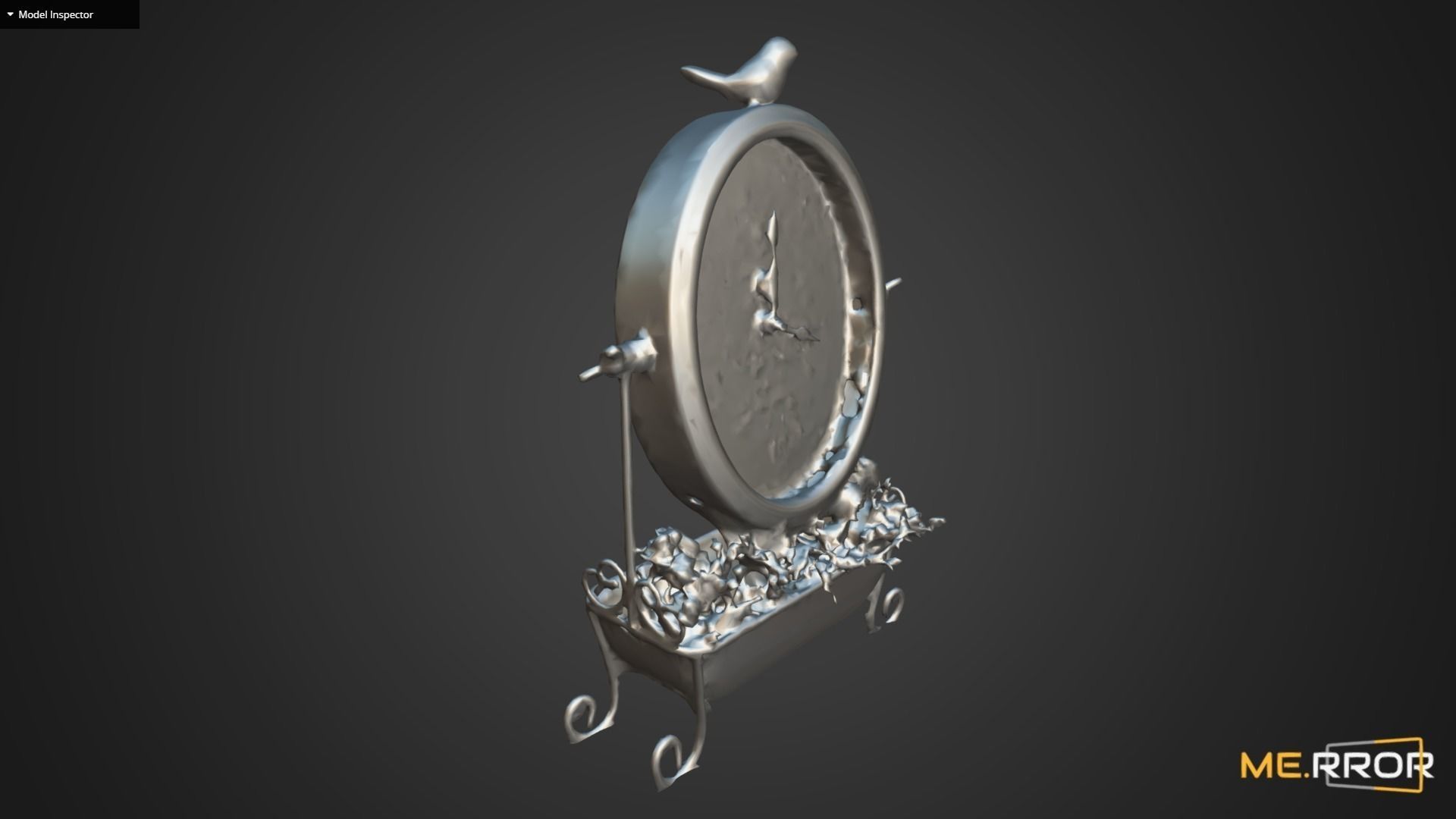 Antique Clock 3D model_10
