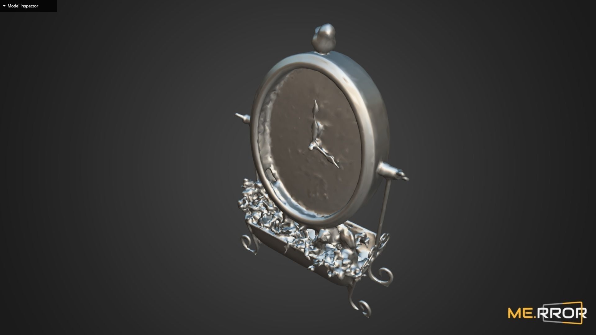 Antique Clock 3D model_8