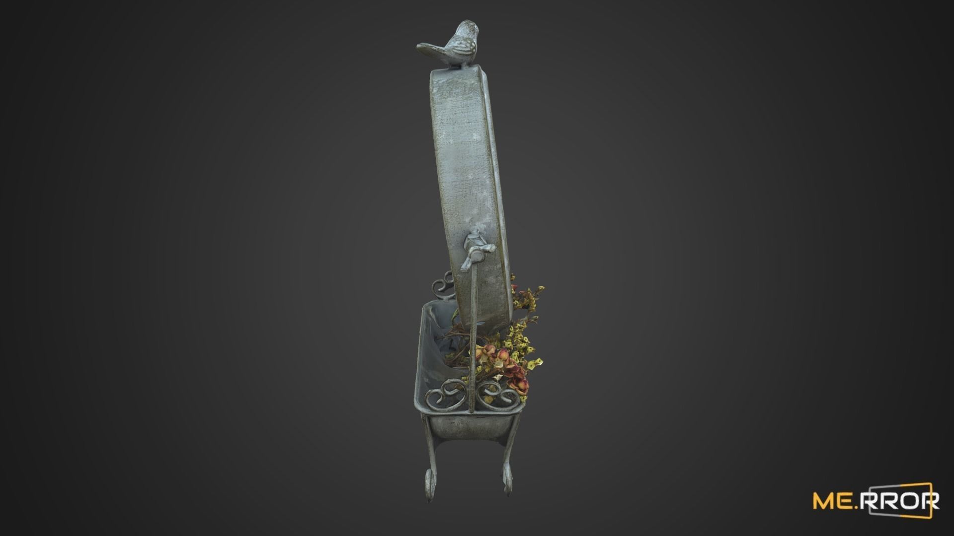 Antique Clock 3D model_3