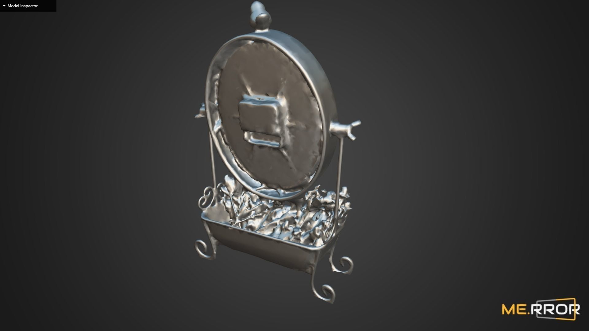 Antique Clock 3D model_11