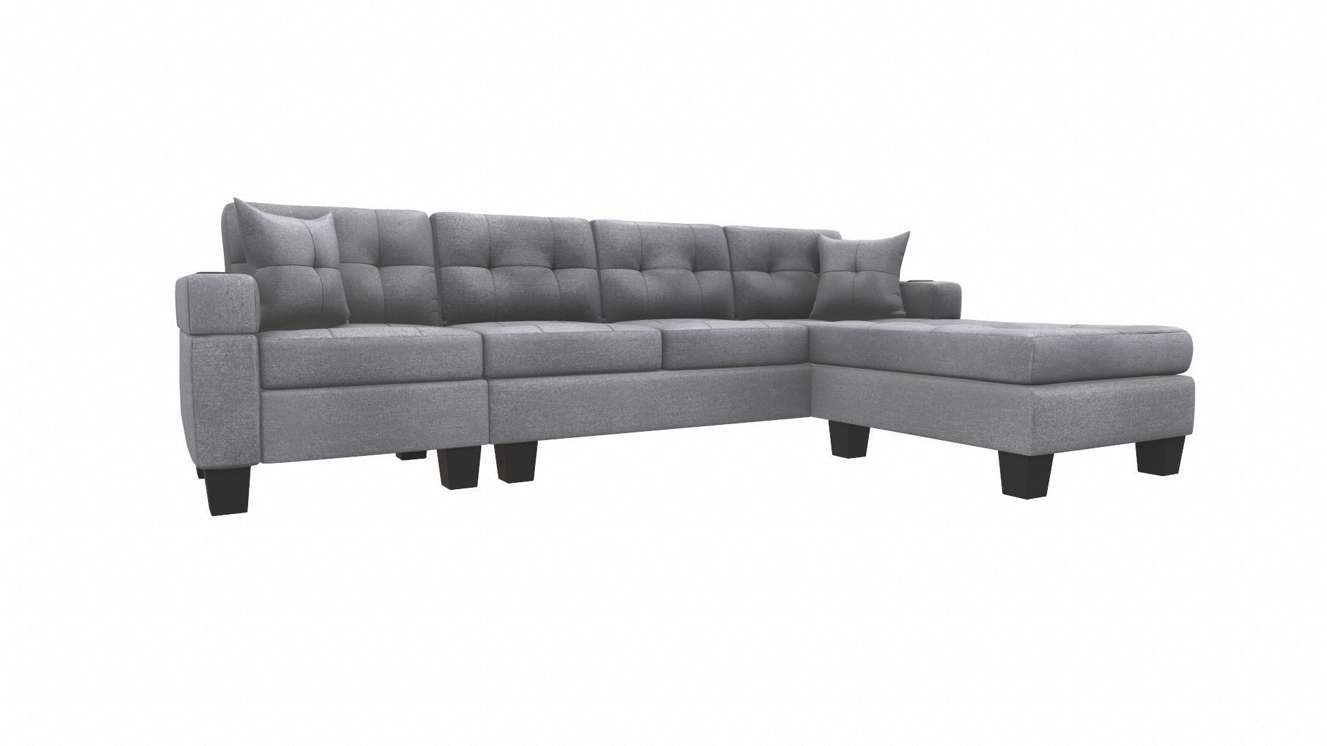 Sofa 3 Seater L  Shaped 3D model_14