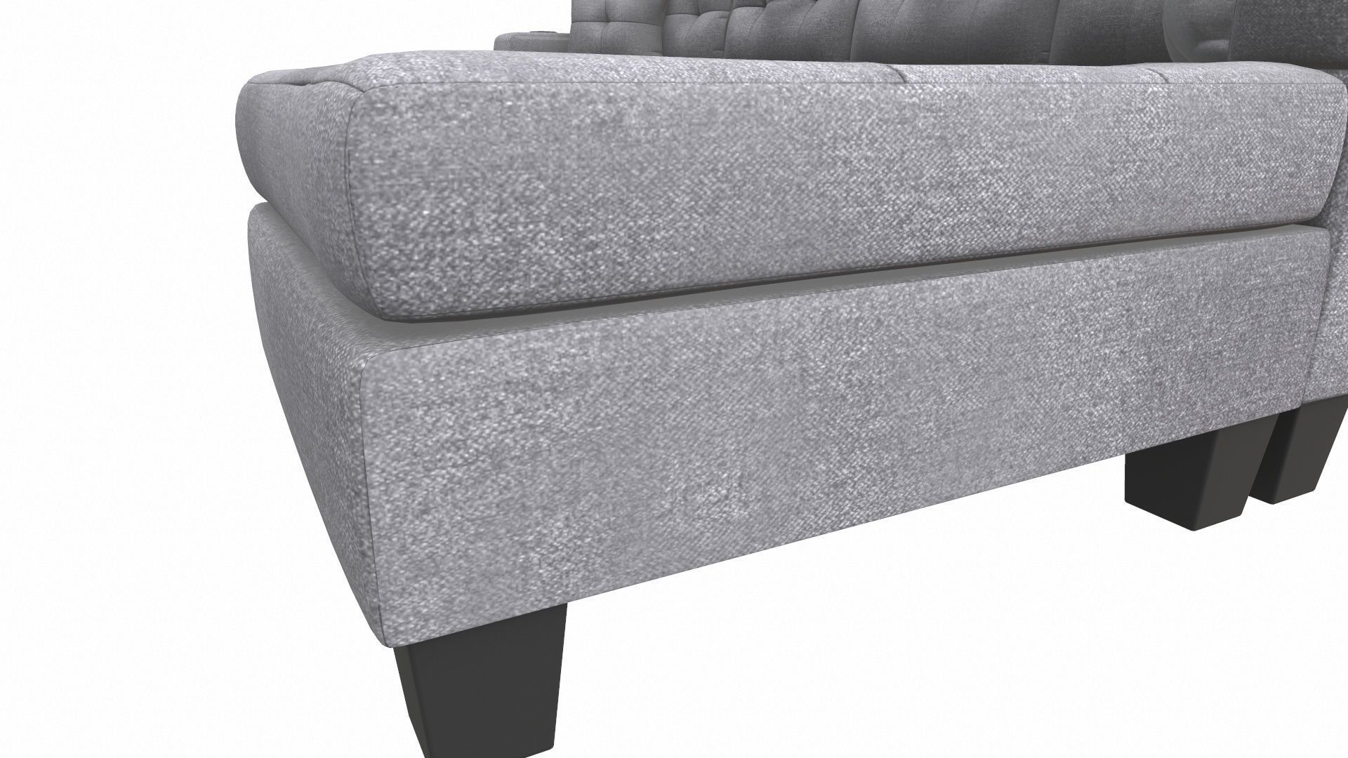 Sofa 3 Seater L  Shaped 3D model_11
