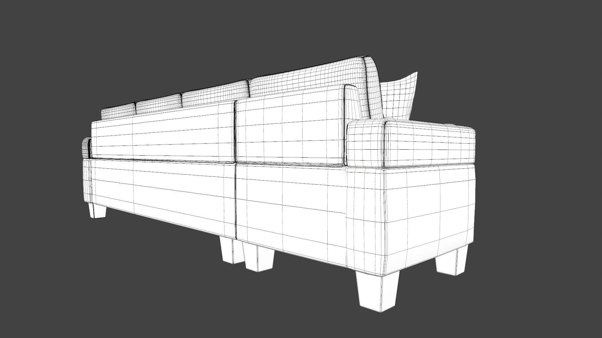 Sofa 3 Seater L  Shaped 3D model_21