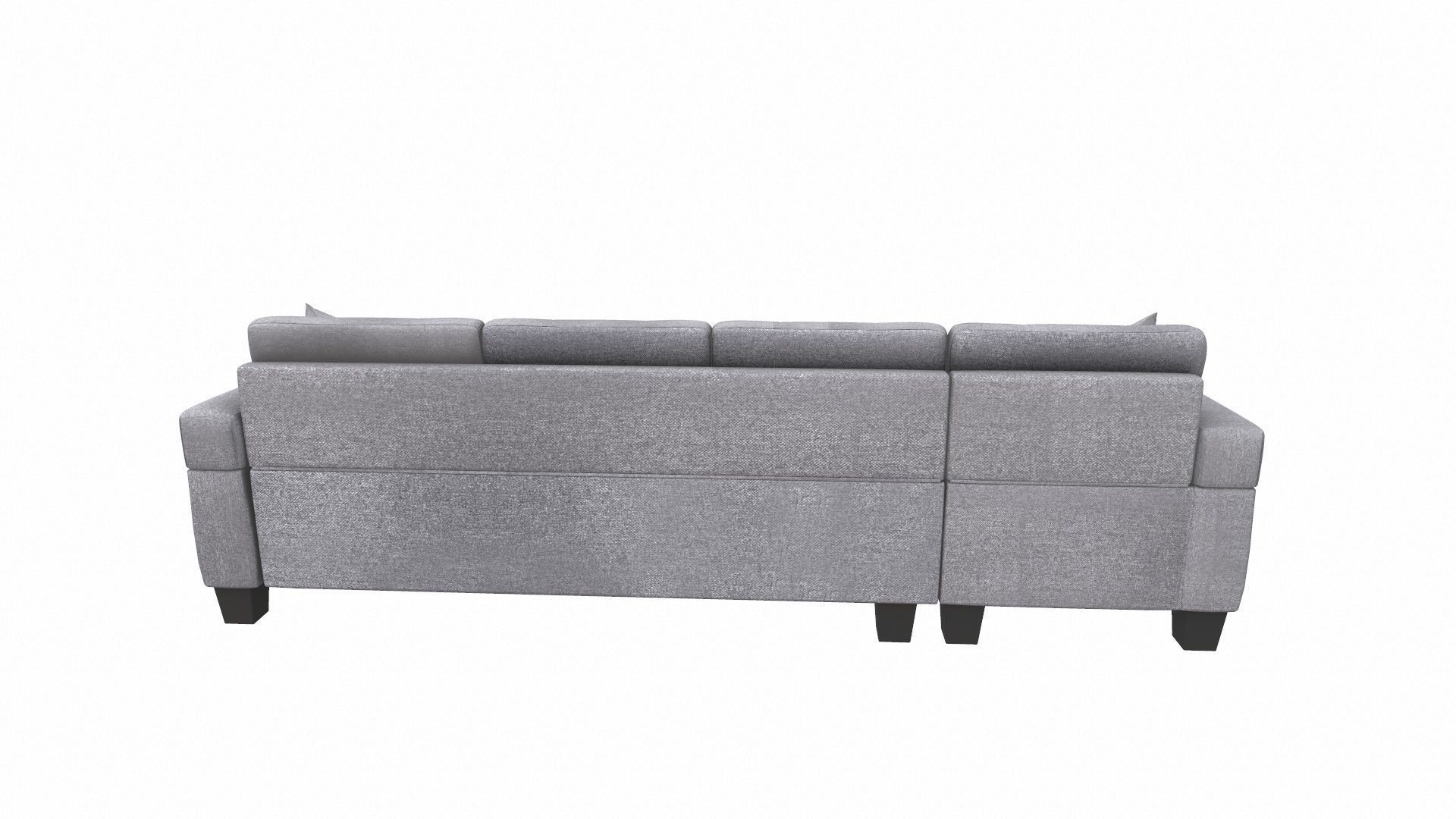 Sofa 3 Seater L  Shaped 3D model_8