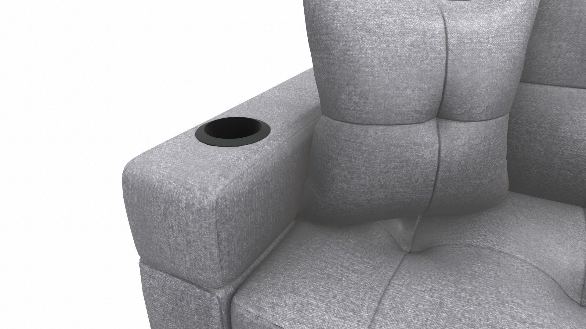 Sofa 3 Seater L  Shaped 3D model_15