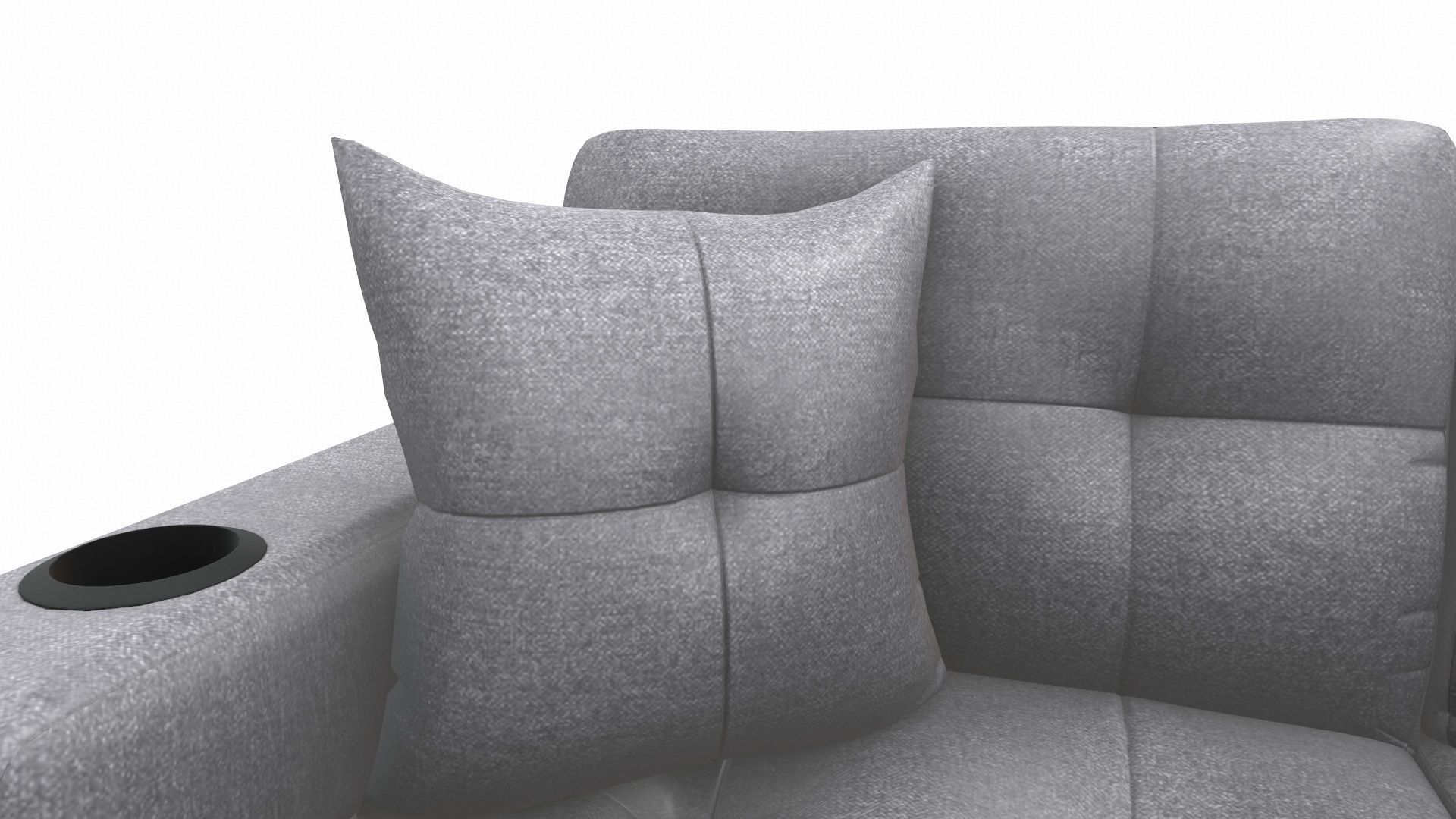 Sofa 3 Seater L  Shaped 3D model_13