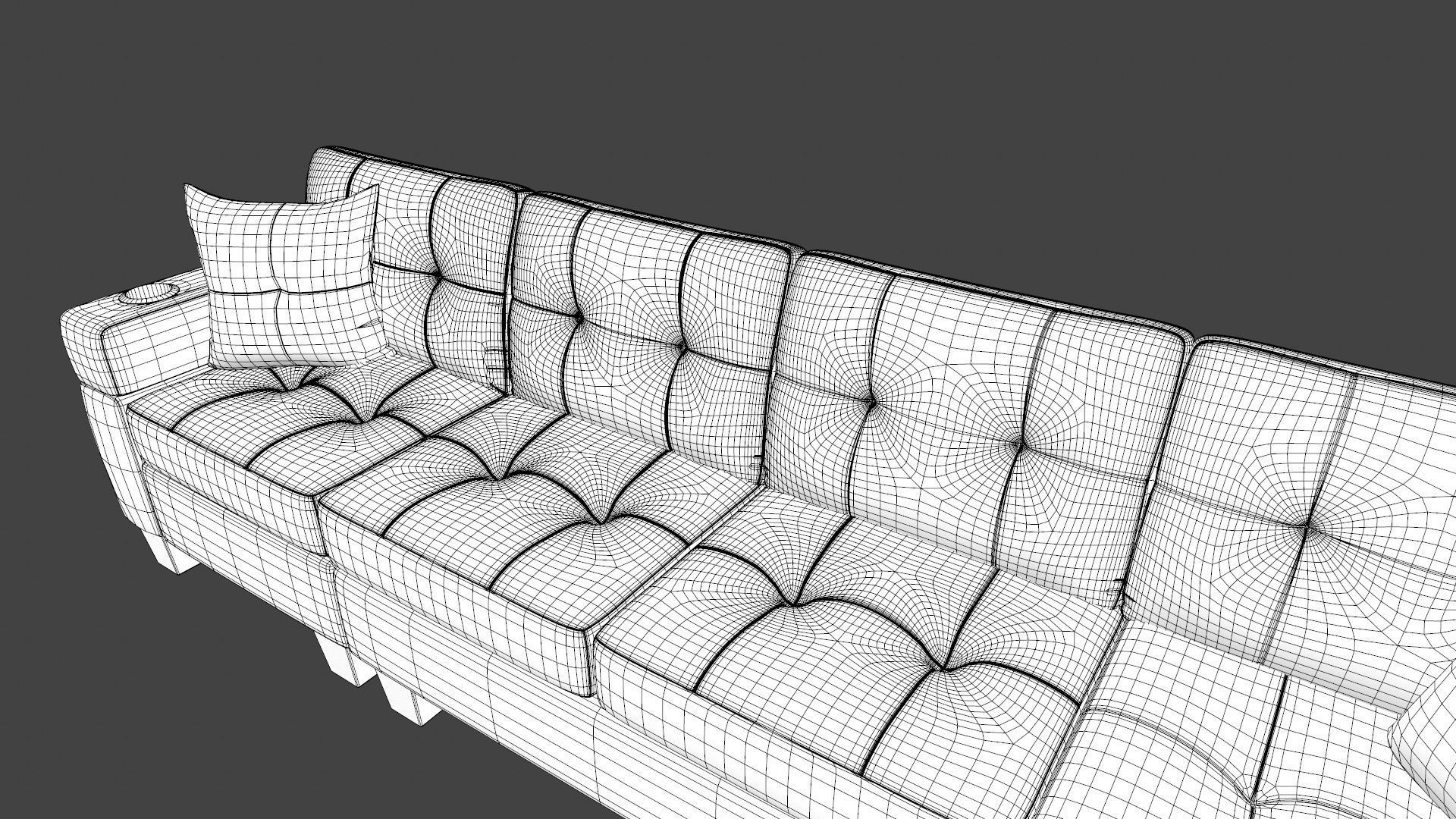 Sofa 3 Seater L  Shaped 3D model_24
