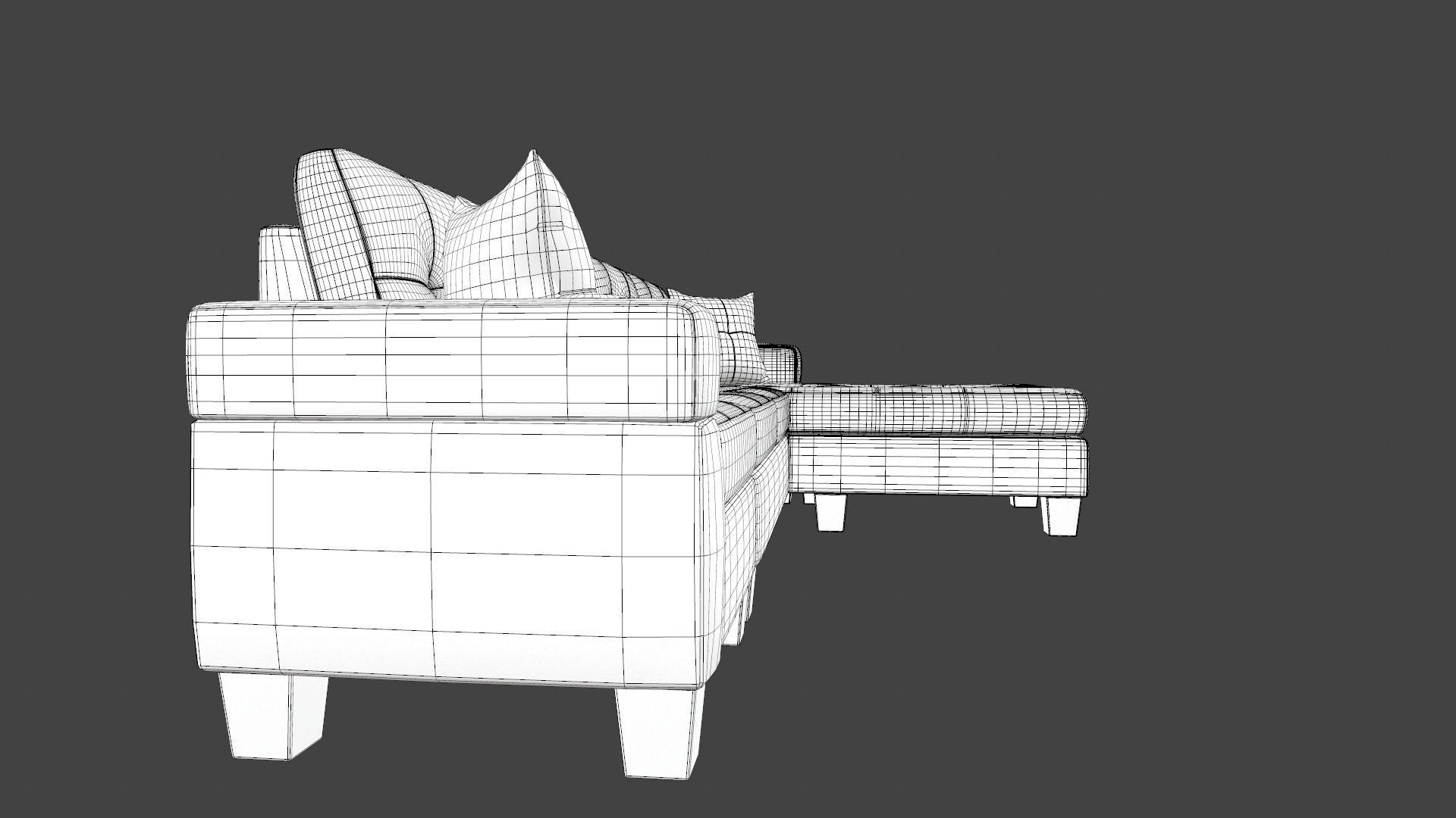 Sofa 3 Seater L  Shaped 3D model_20