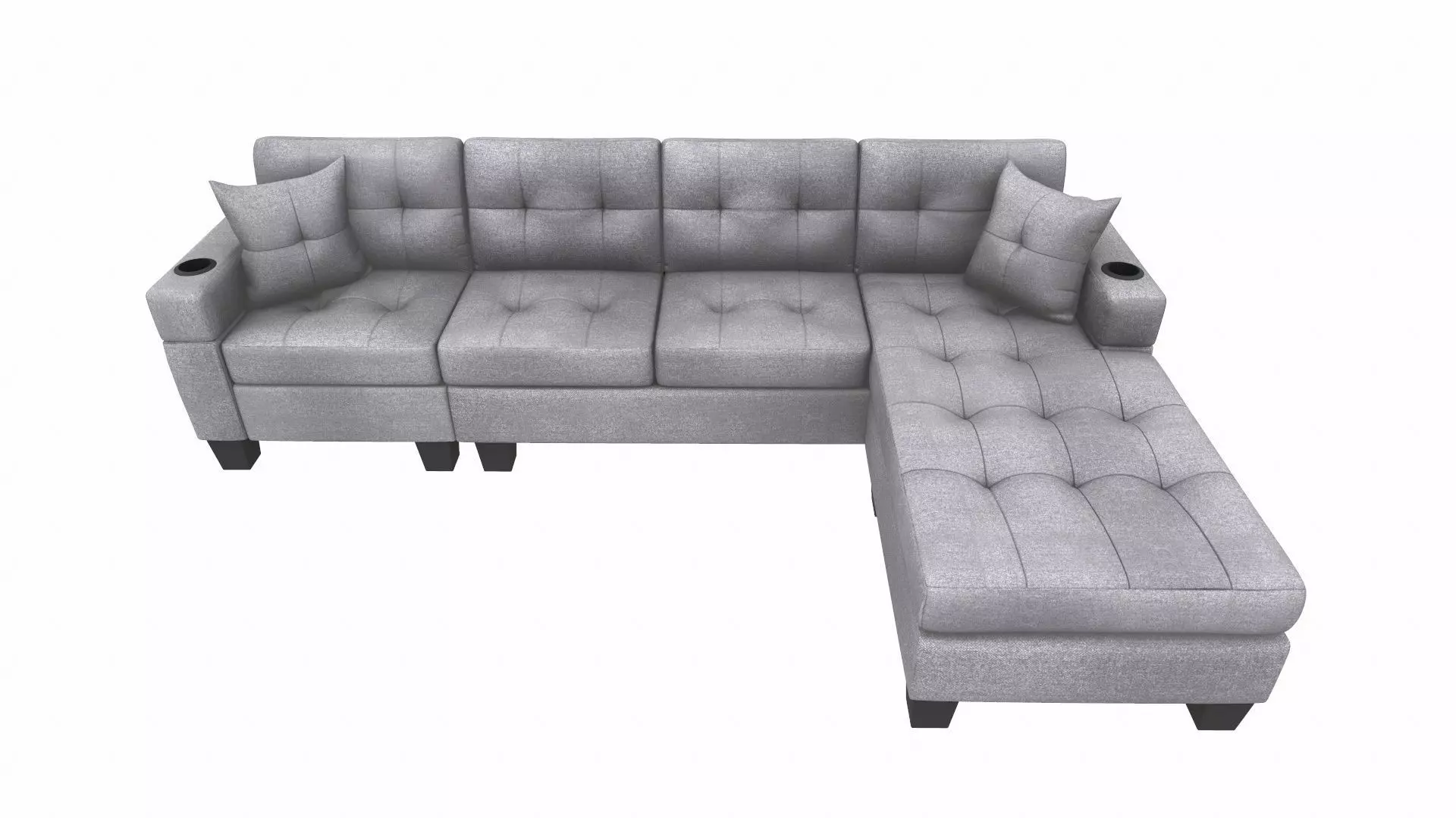 Sofa 3 Seater L  Shaped 3D model_0