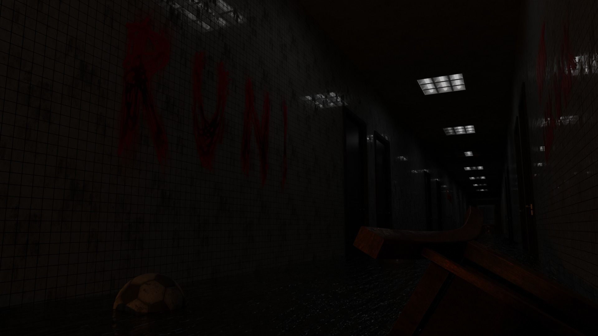 Haunted Corridor scnen 3D model_9