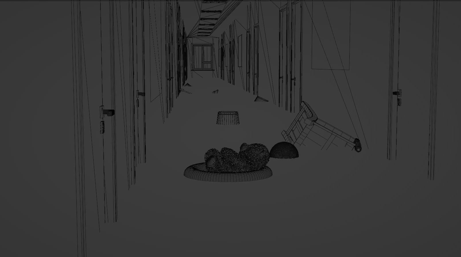 Haunted Corridor scnen 3D model_13