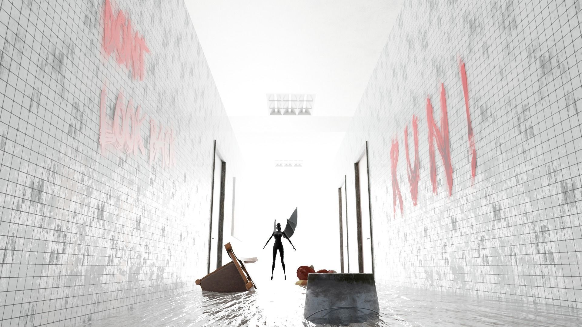 Haunted Corridor scnen 3D model_5