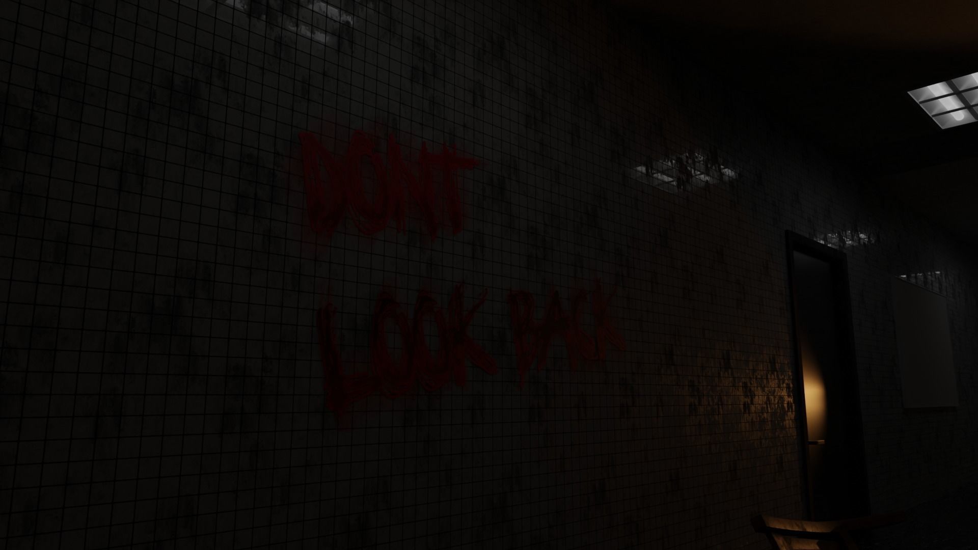 Haunted Corridor scnen 3D model_2