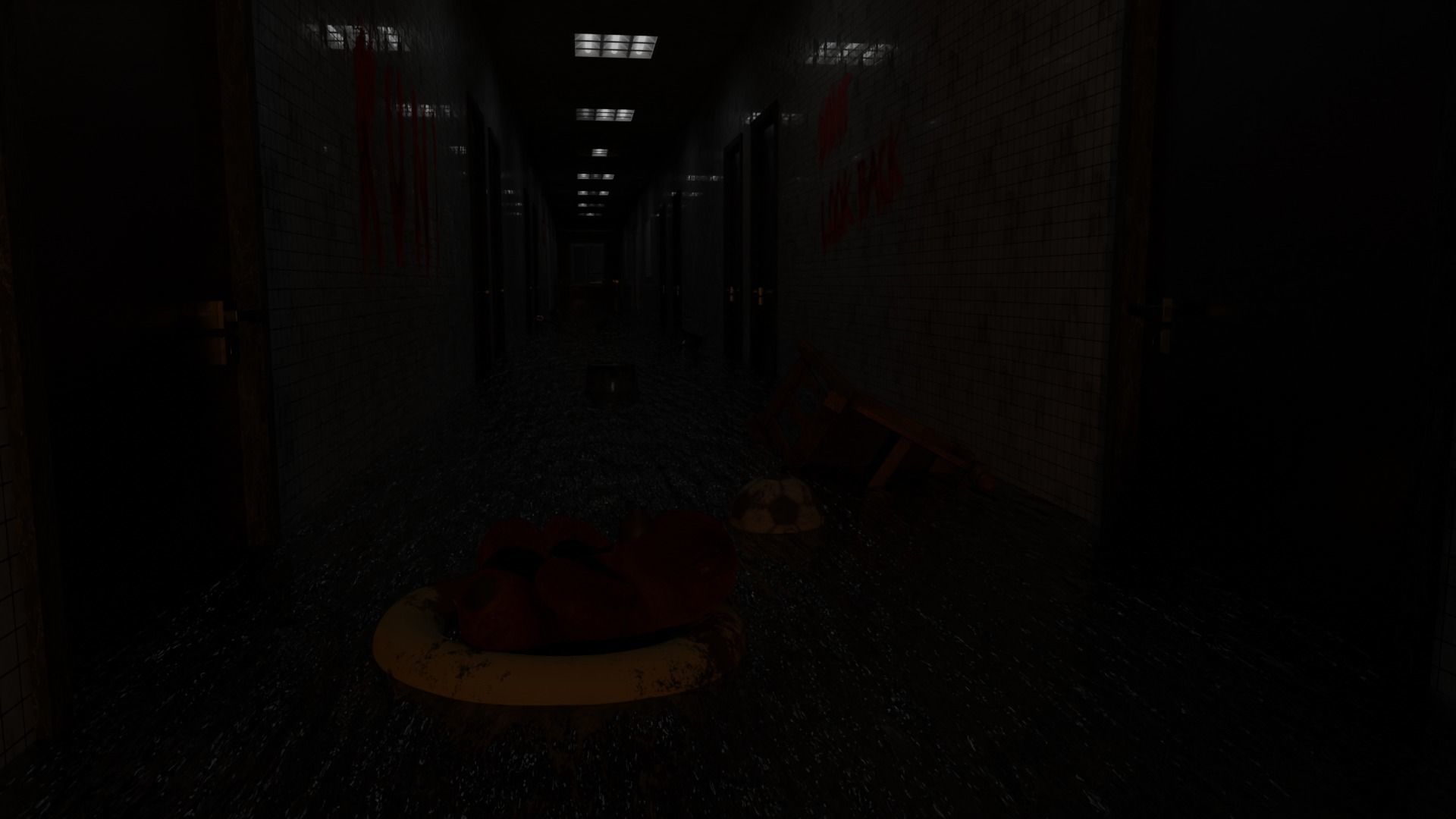 Haunted Corridor scnen 3D model_4