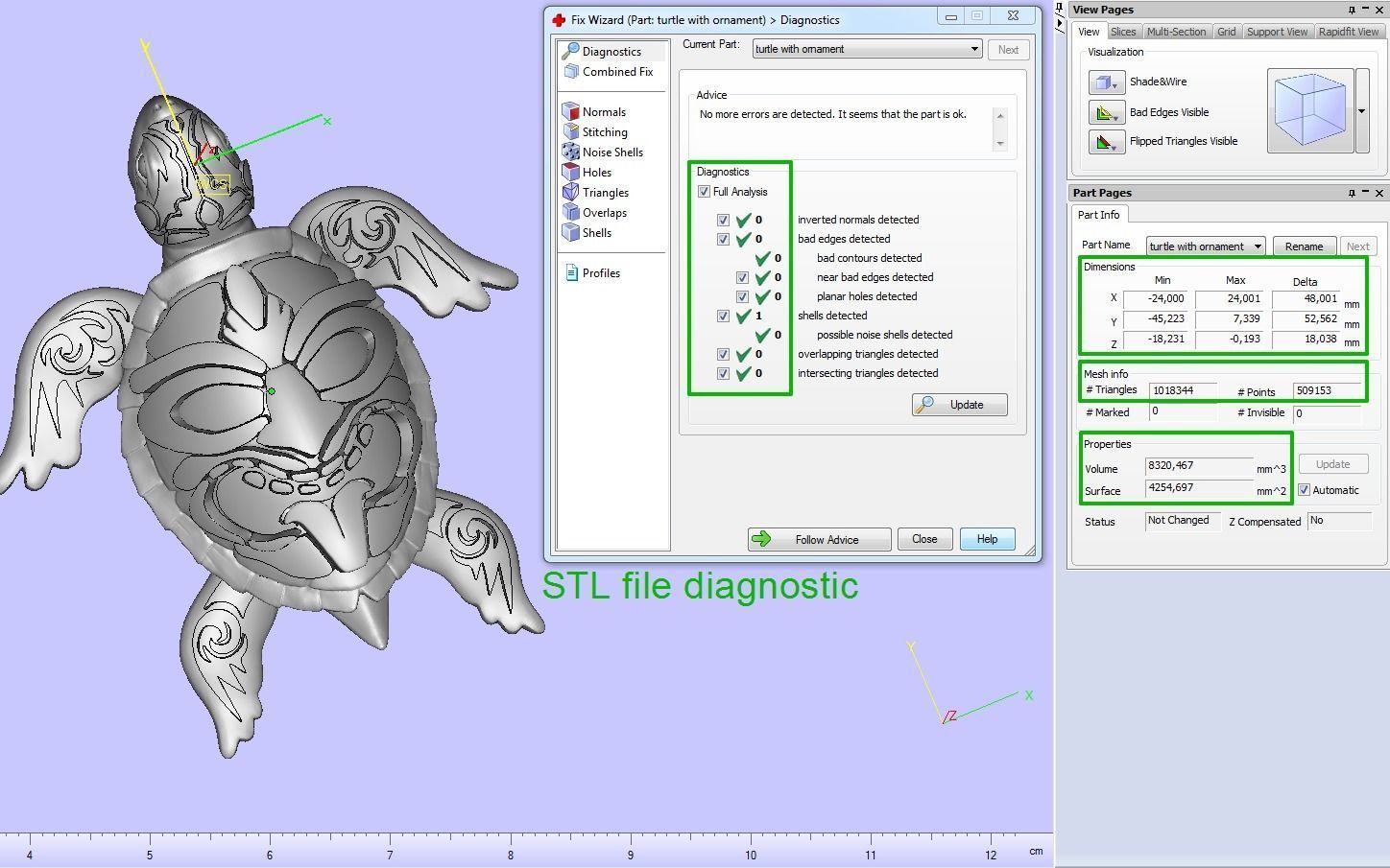 Turtle with Tiki Mask Ornament 3D print model_23