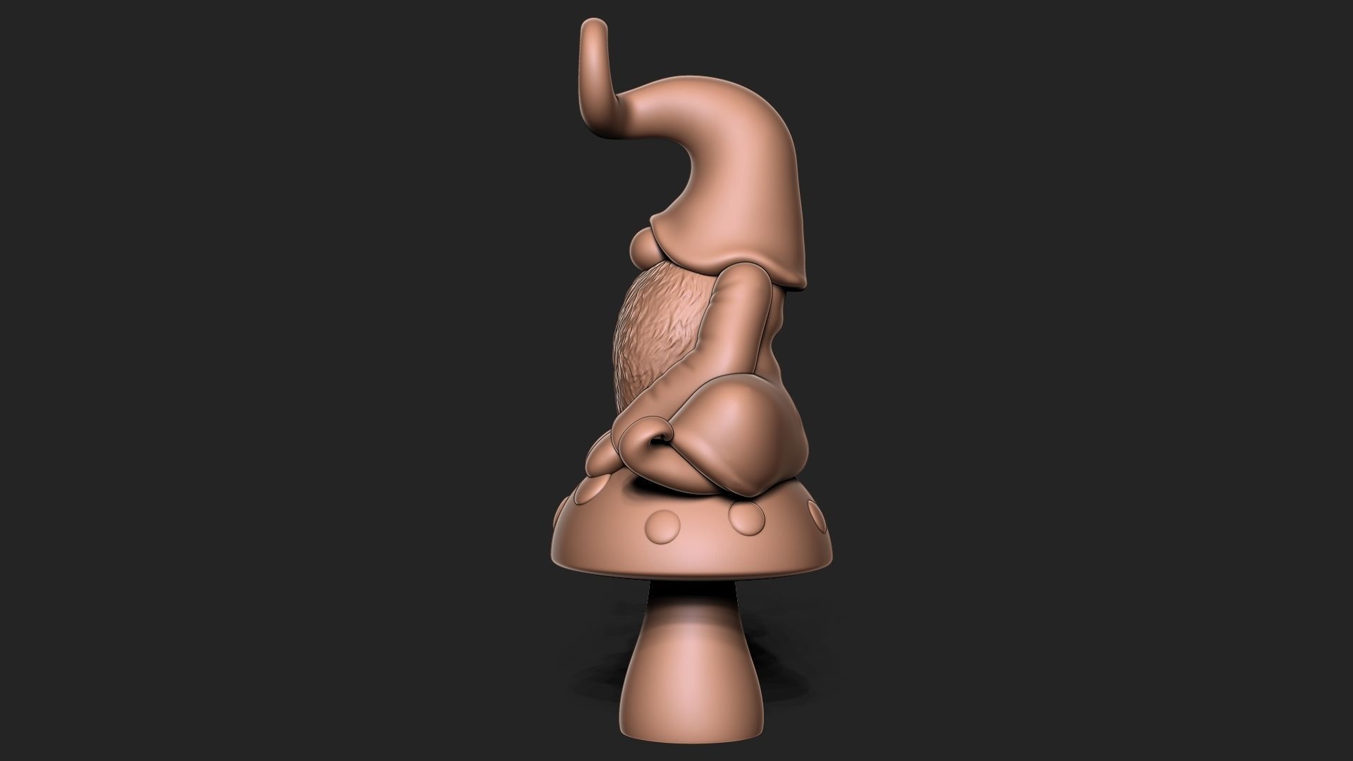 Garden Gnome 3D print model_8