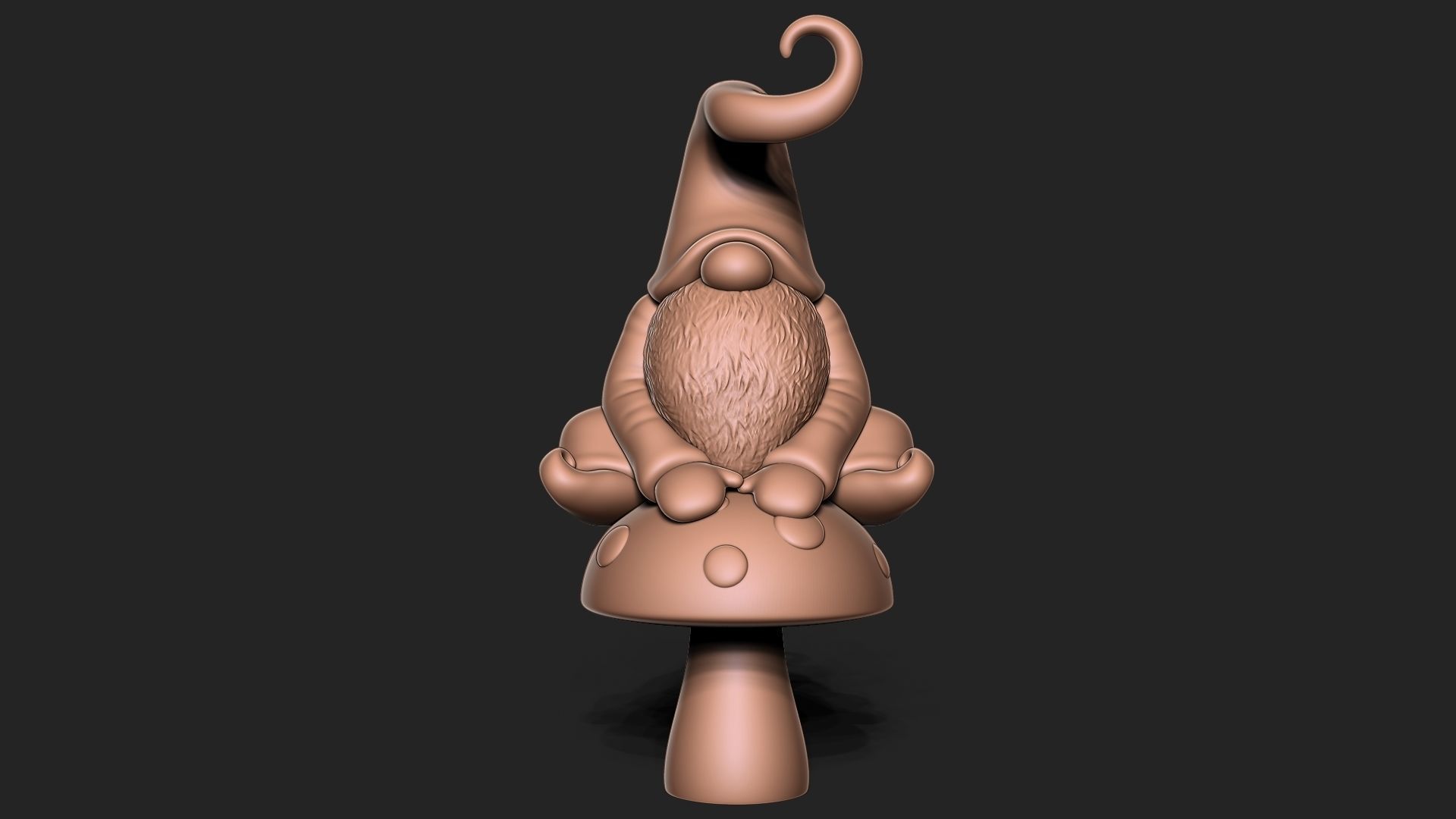 Garden Gnome 3D print model_2