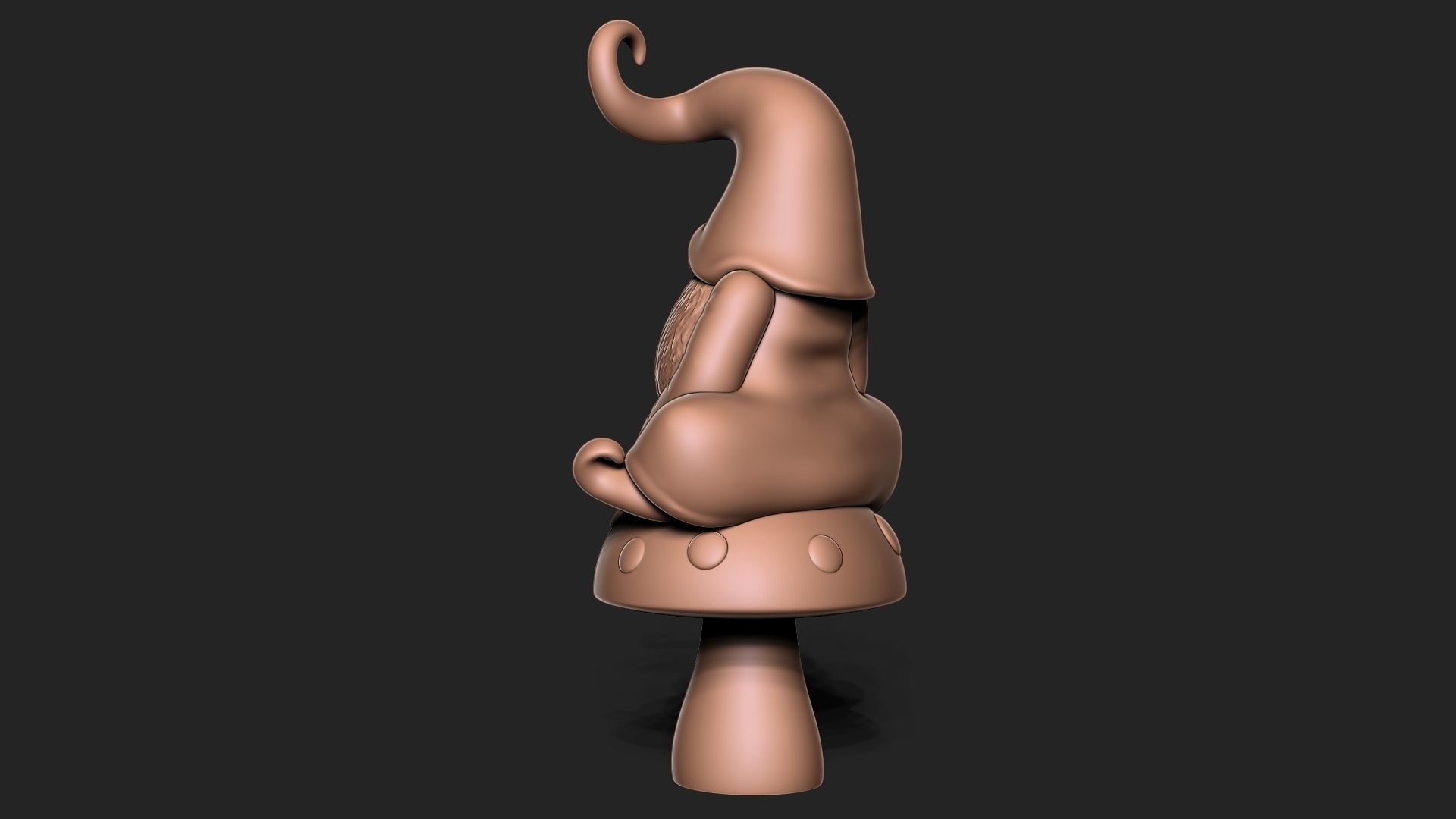 Garden Gnome 3D print model_7