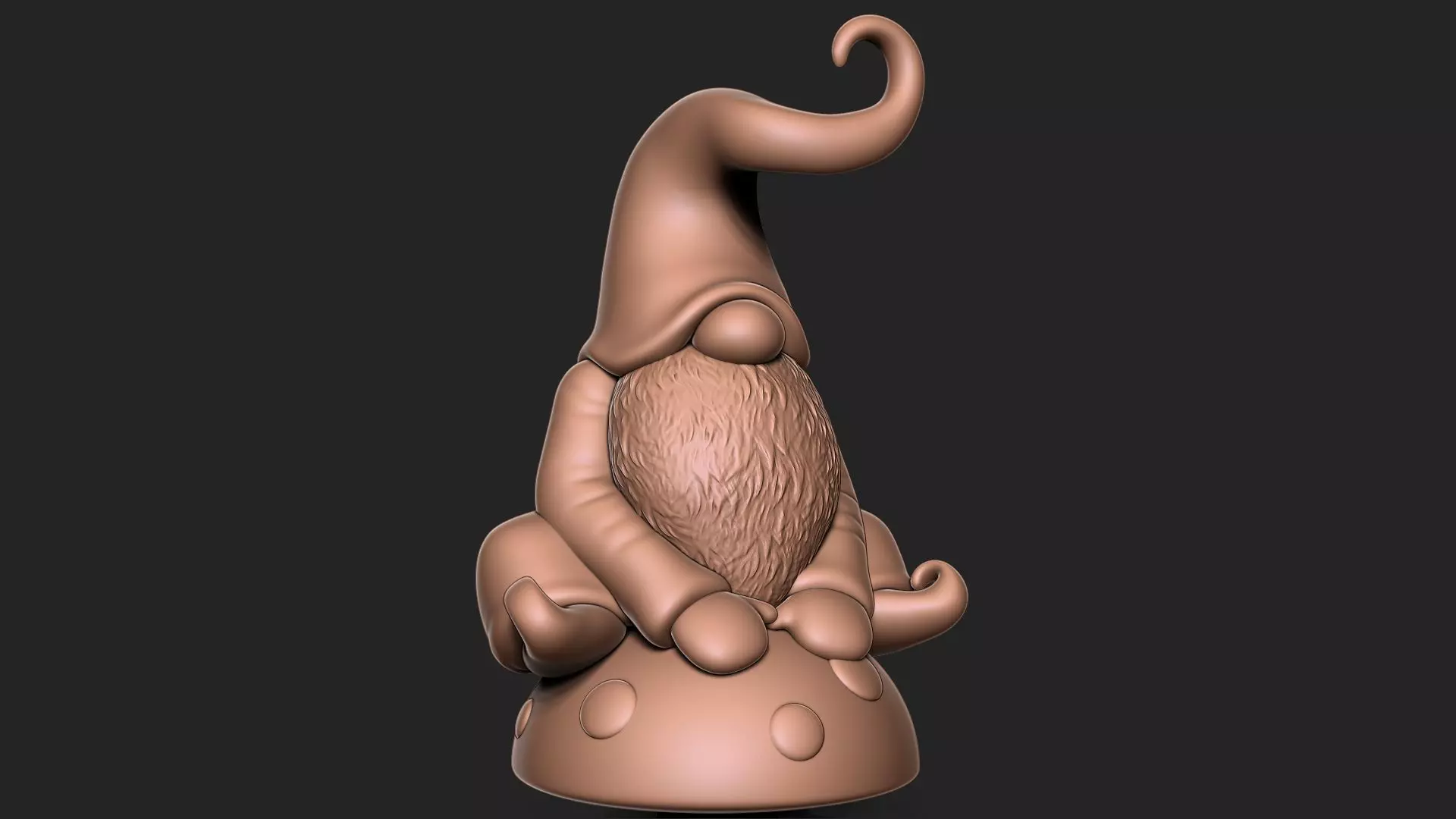Garden Gnome 3D print model_0