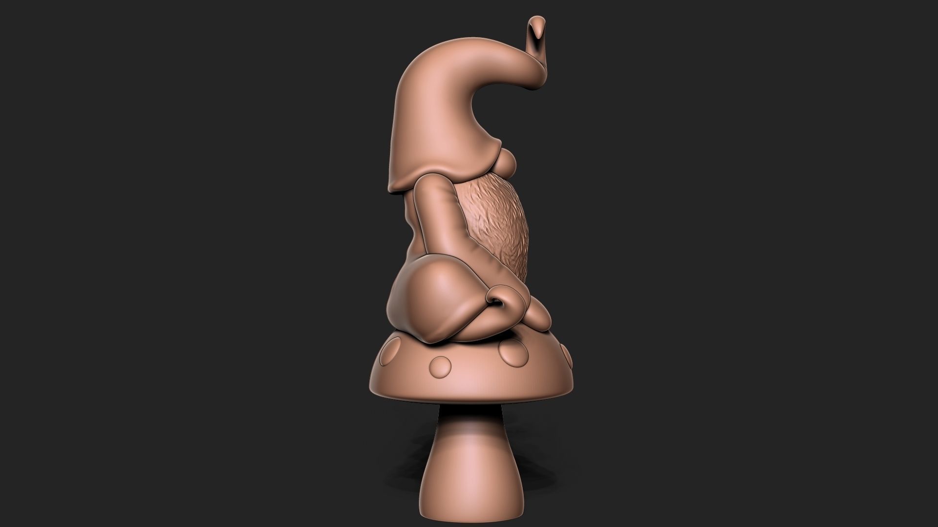 Garden Gnome 3D print model_4