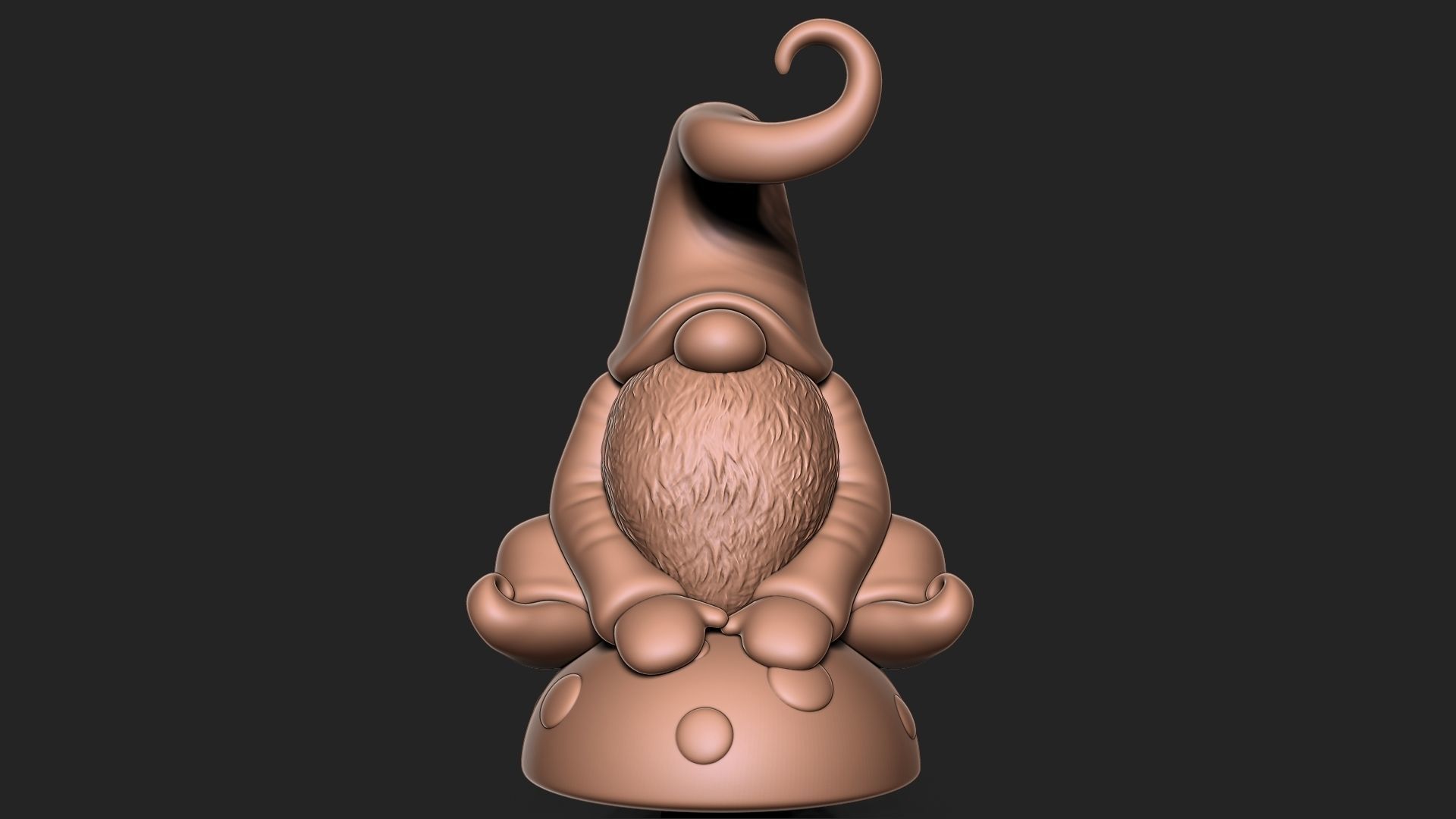 Garden Gnome 3D print model_1