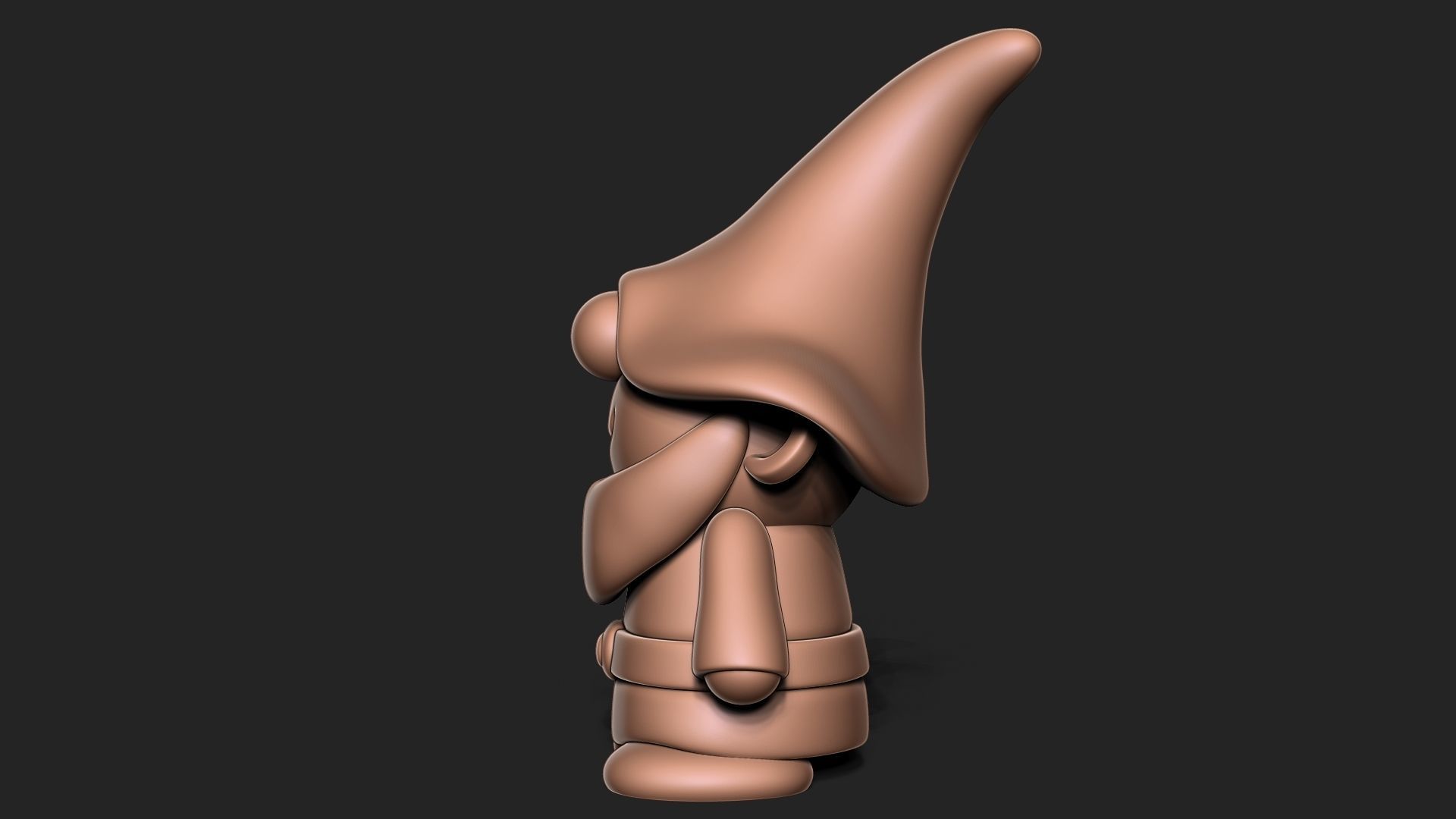 Garden Gnome 3D print model_4