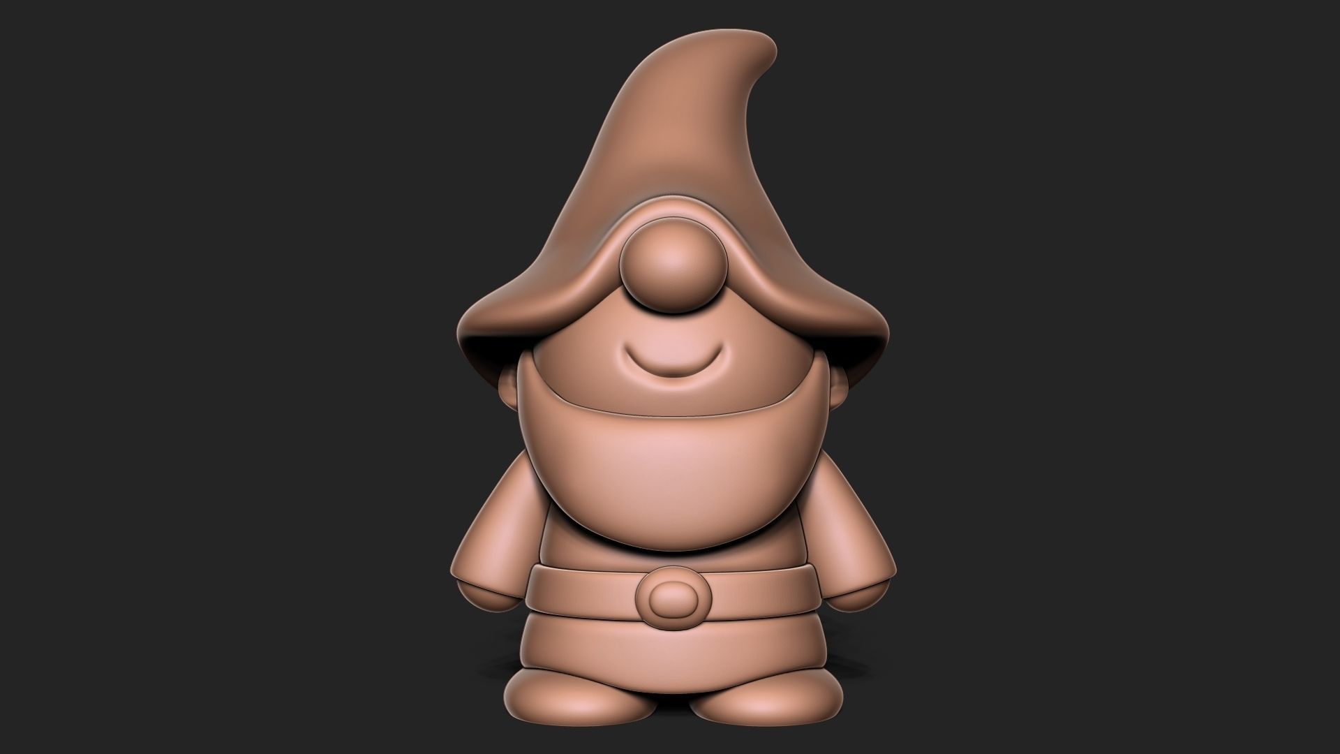 Garden Gnome 3D print model_2