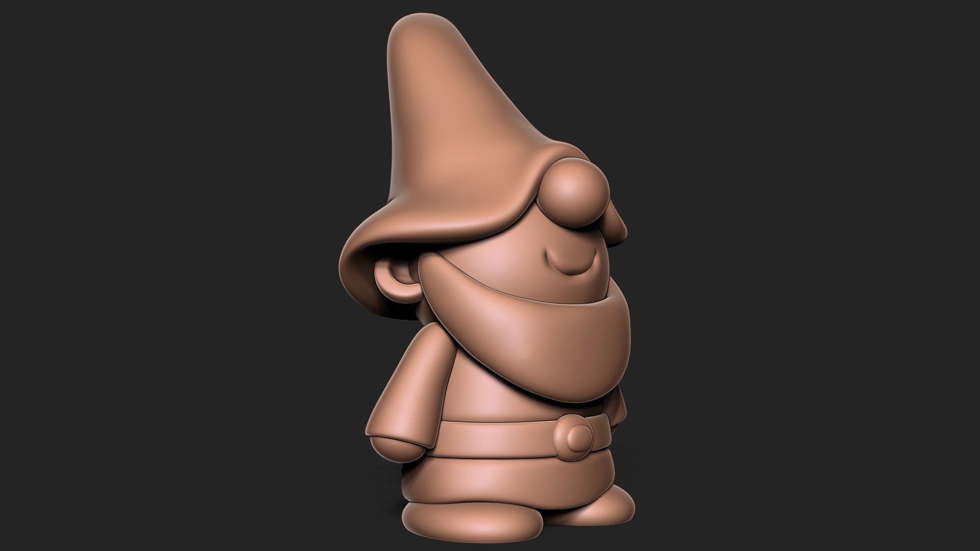 Garden Gnome 3D print model_10