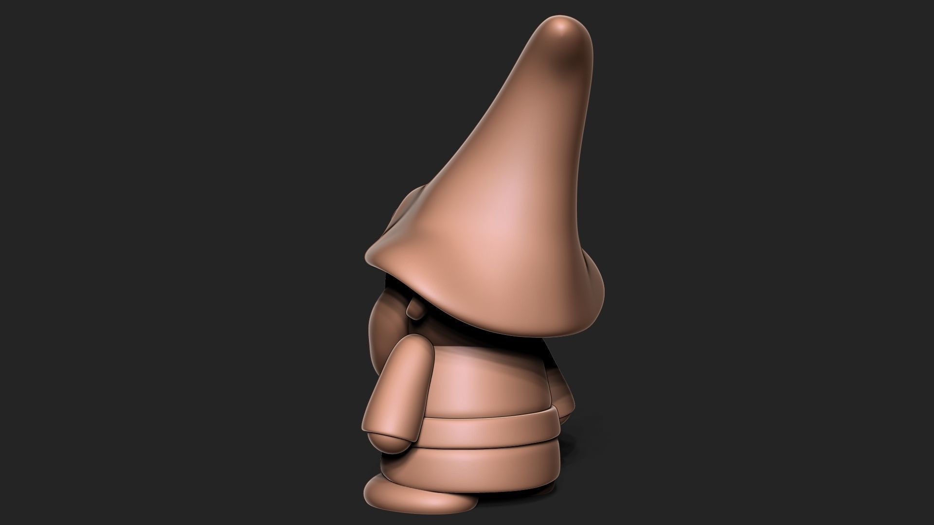 Garden Gnome 3D print model_5