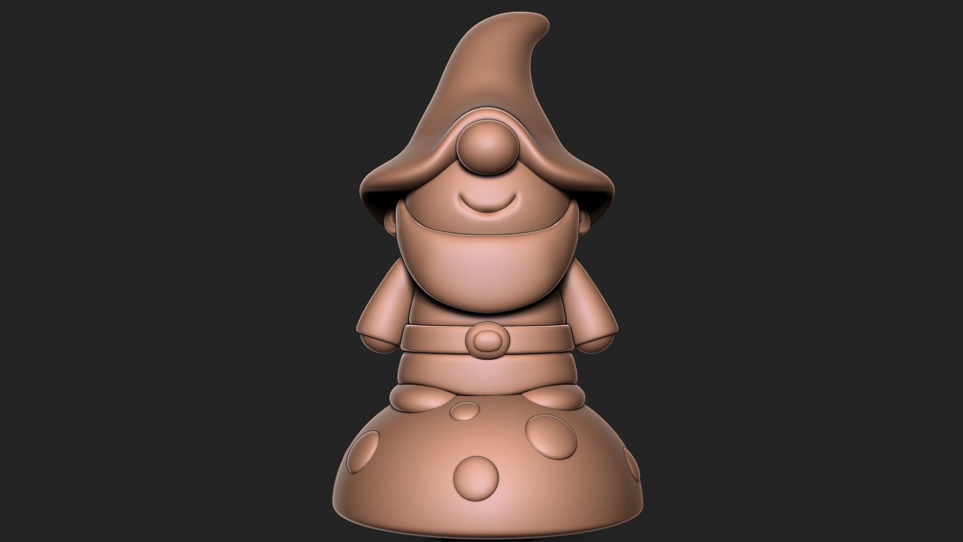 Garden Gnome 3D print model_9