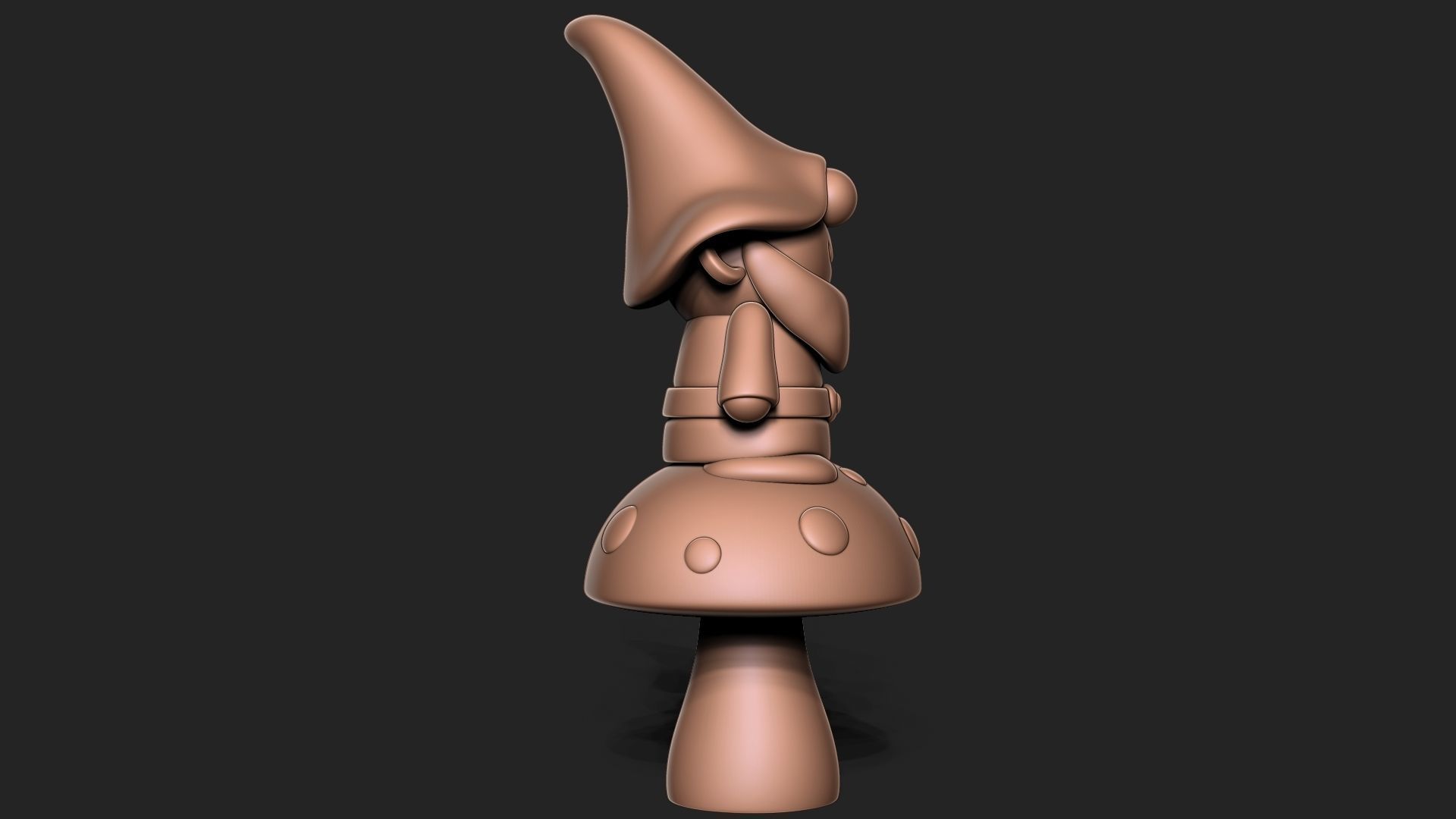 Garden Gnome 3D print model_3