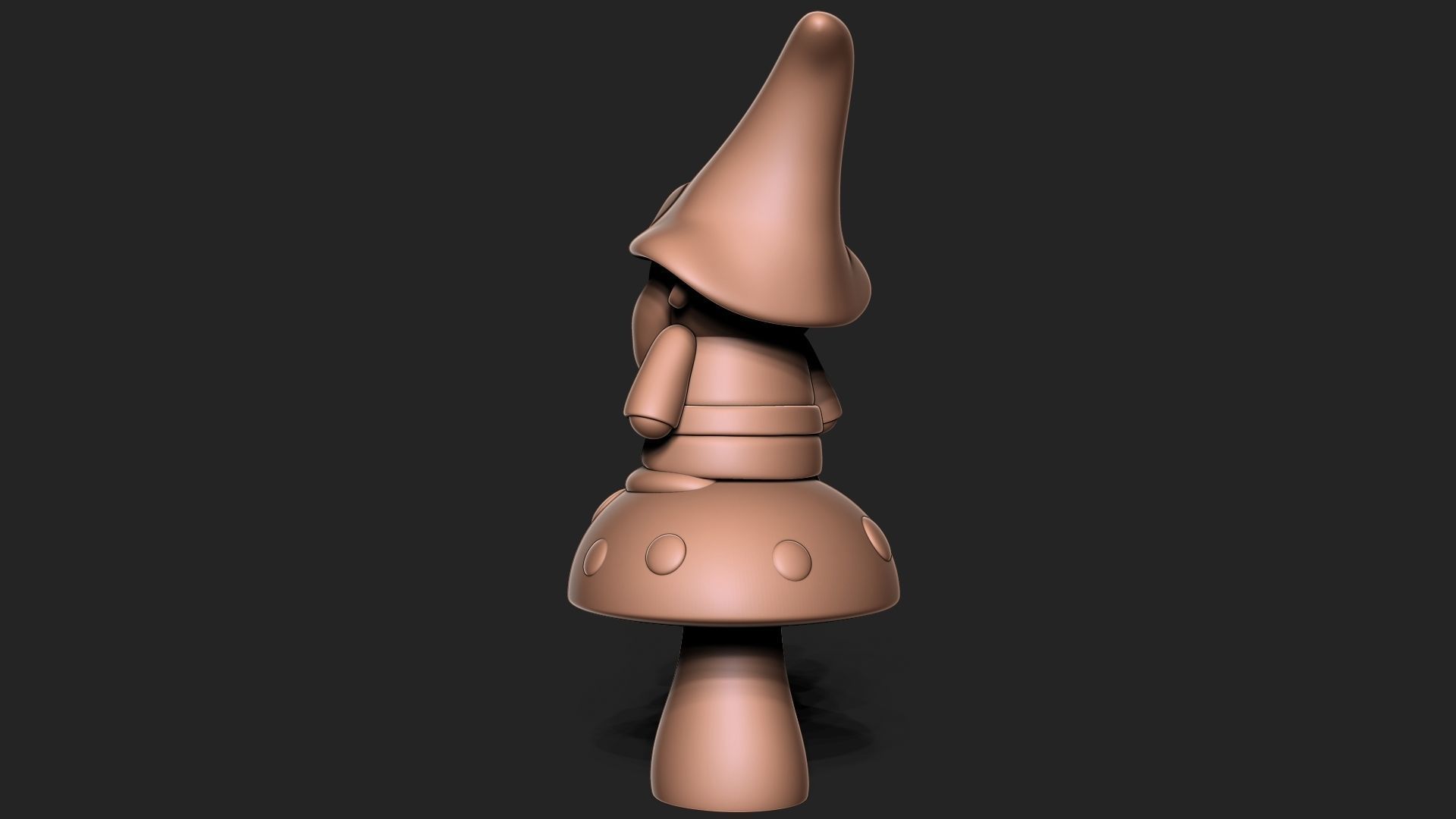 Garden Gnome 3D print model_6