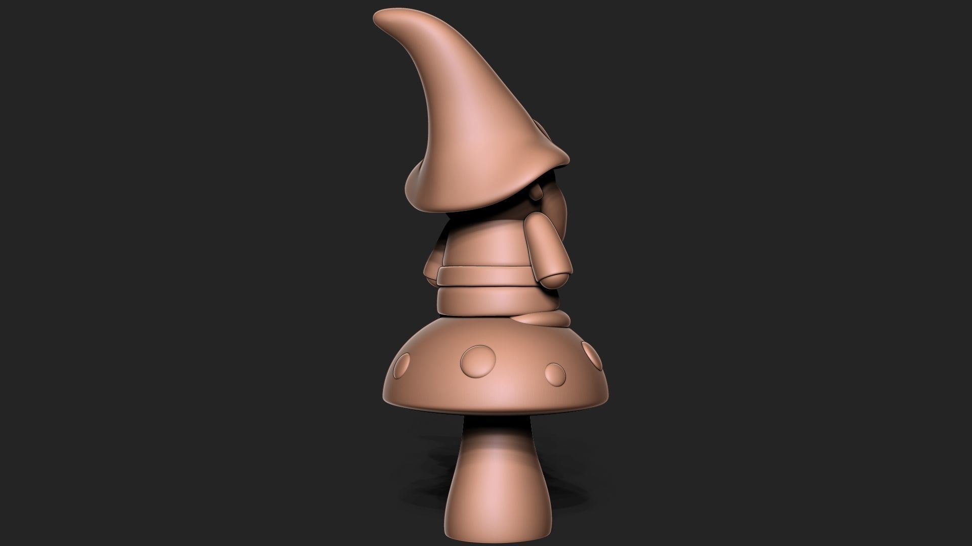 Garden Gnome 3D print model_4