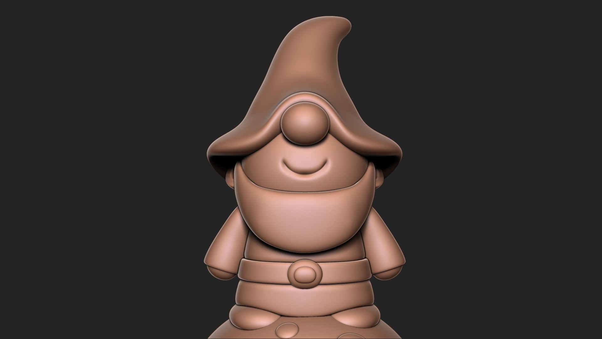 Garden Gnome 3D print model_2