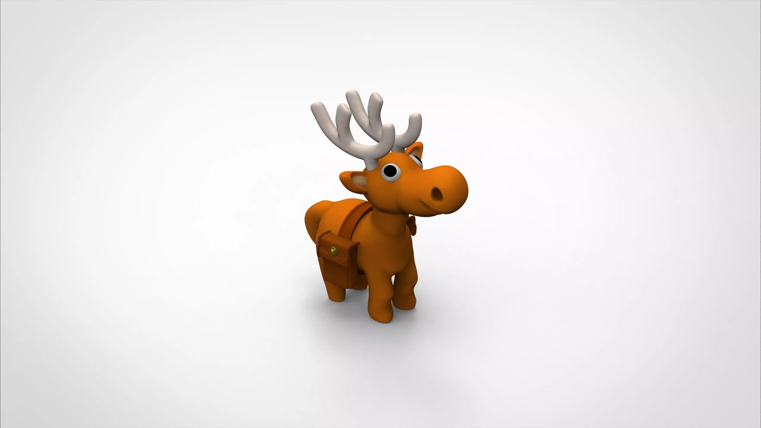 deer christmas  3d model 3D print model_0