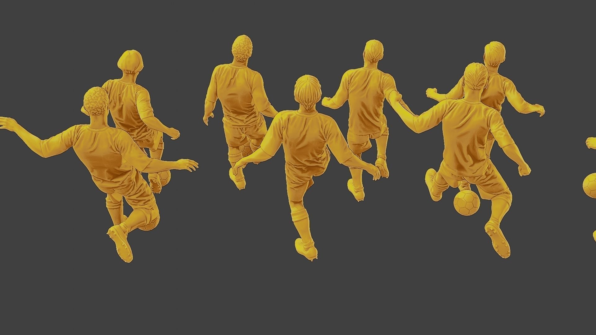 Soccer Players SP Pack1 3D Model Collection_14