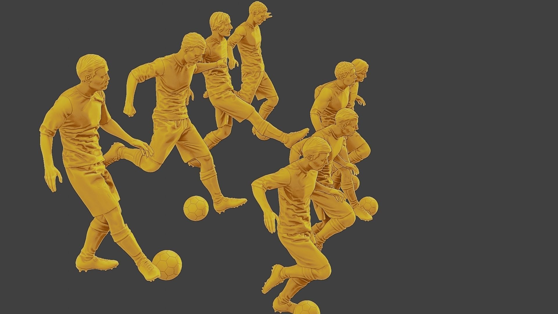 Soccer Players SP Pack1 3D Model Collection_16