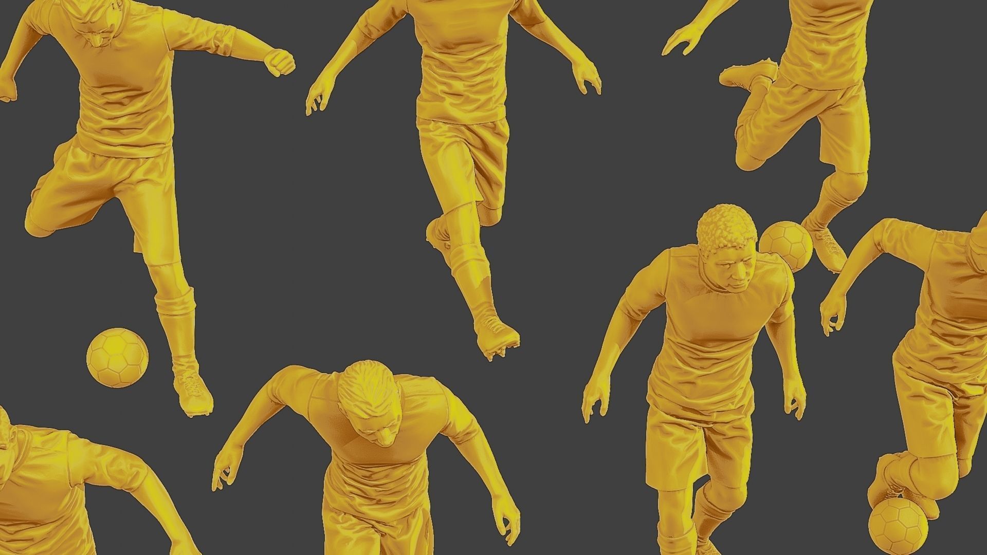 Soccer Players SP Pack1 3D Model Collection_31